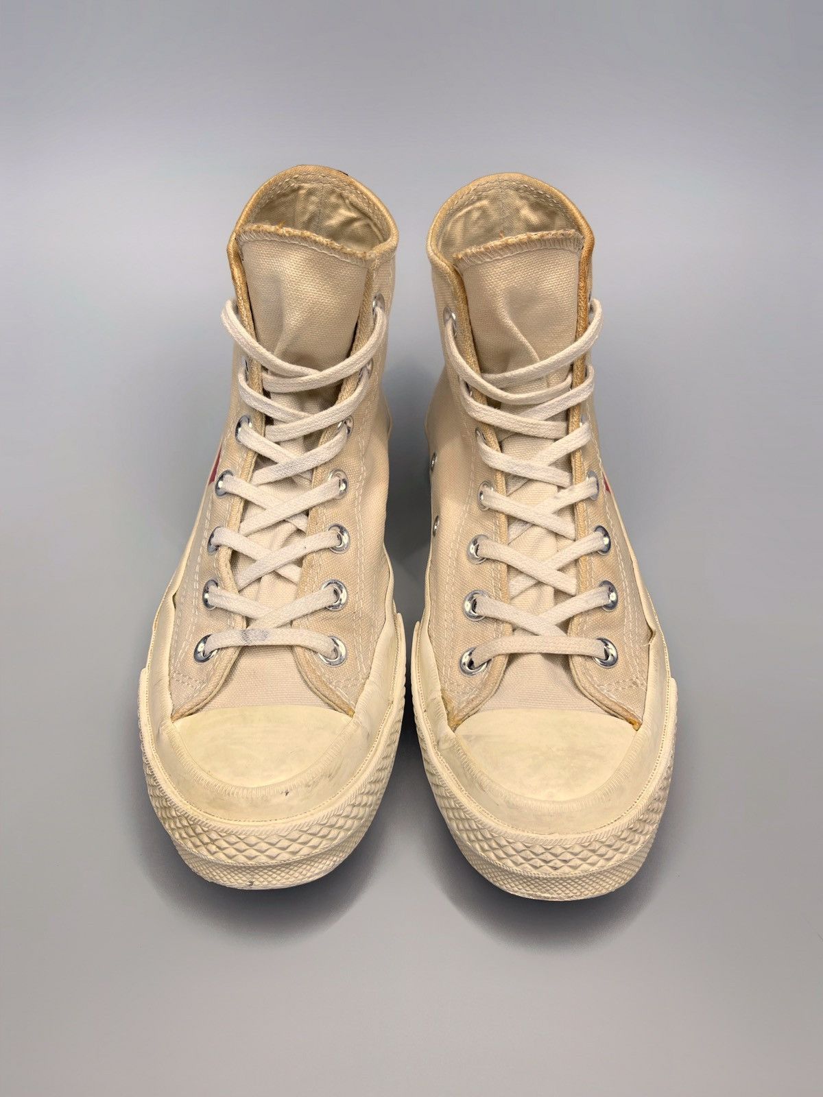 Comme des Garcons × Comme des Garcons PLAY × Converse Comme Des Garcons Play x Converse Hi-Top Sneakers Size US 7.5 / IT 37.5 - 3 Thumbnail