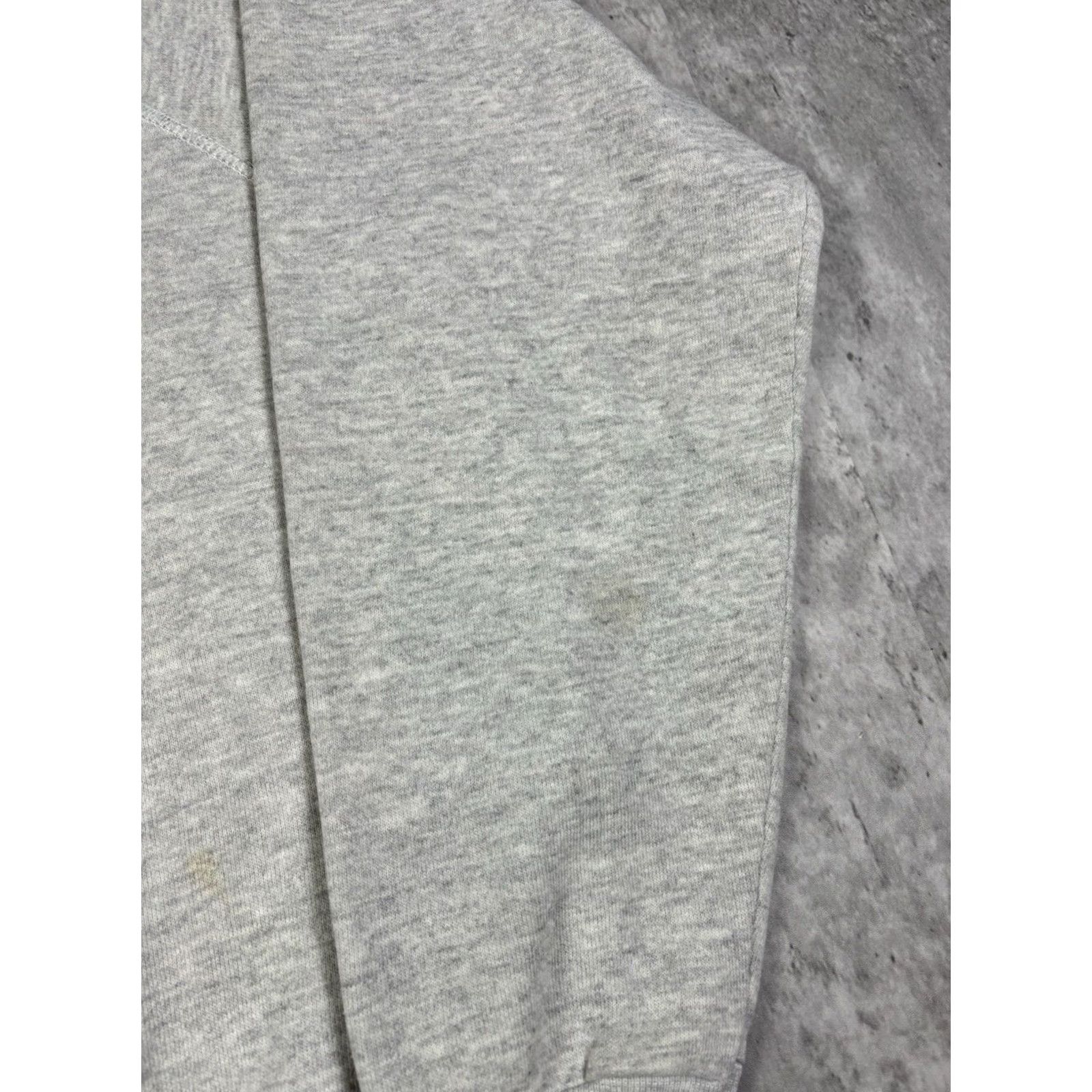 Hanes VINTAGE University Sweatshirt Gray Pullover L Hanes Men 80s 90s Graphic Print College Football Hardwearing Wool Blend? Size US L / EU 52-54 / 3 - 3 Thumbnail
