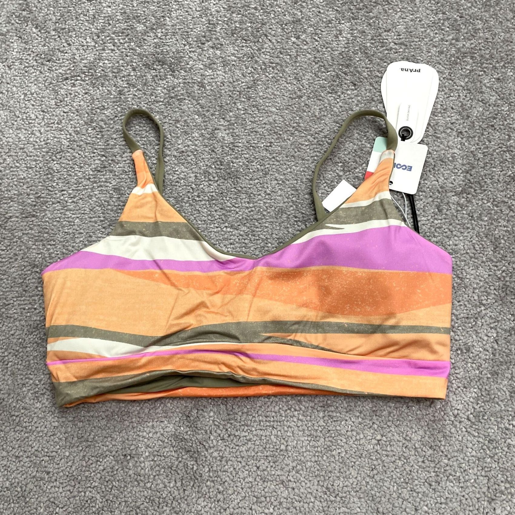 Prana Prana Willow Falls Reversible Bikini Top Womens S Multicolor Waves NWT New Swim Top Size S / US 4 / IT 40 - 2 Thumbnail
