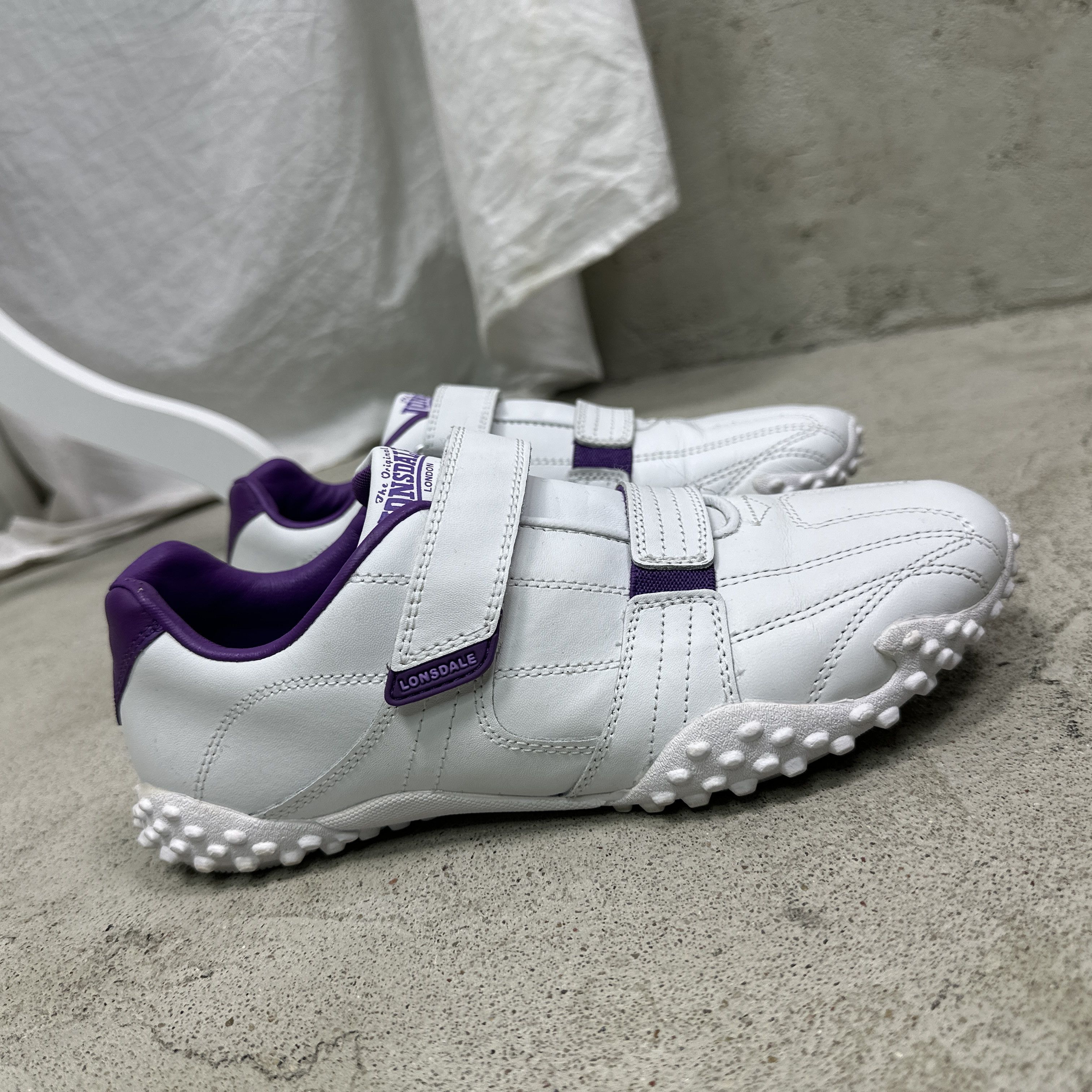 Lonsdale Vintage Streetwear Sporty Leather Lonsdale Straped Sneakers Size US 6.5 / EU 39-40 - 5 Thumbnail