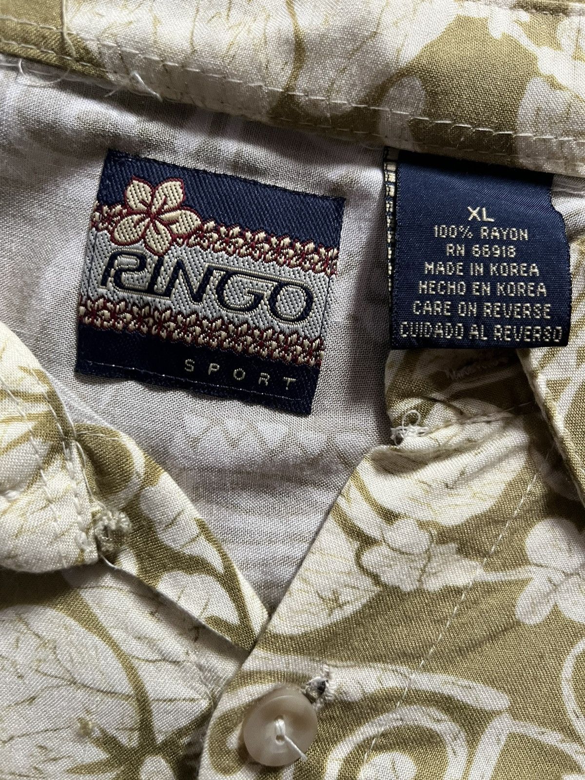 Vintage Silk Hawaiian Ringo Shirt Size US XL / EU 56 / 4 - 3 Thumbnail