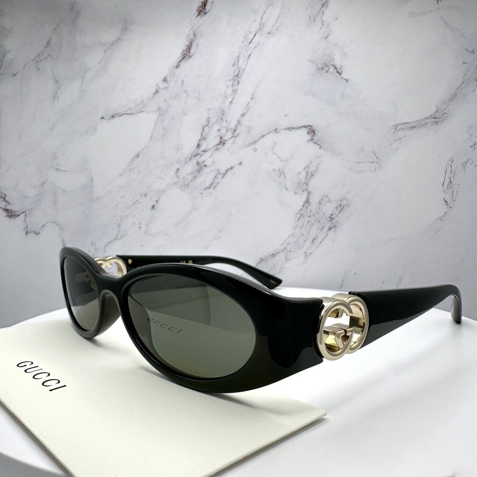 Gucci New Gucci Sunglasses Hailey Bieber Collaboration Black Size ONE SIZE - 4 Thumbnail