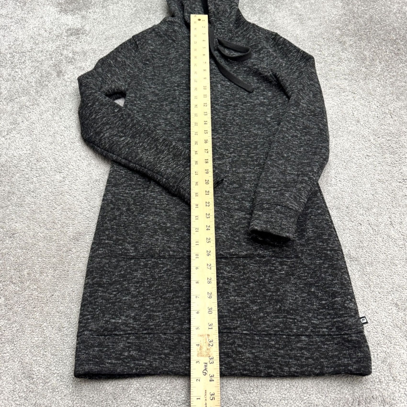 Fabletics Fabletics Hoodie Sweater Dress Womens Small Yukon Charcoal Gray Heathered Size S / US 4 / IT 40 - 5 Thumbnail
