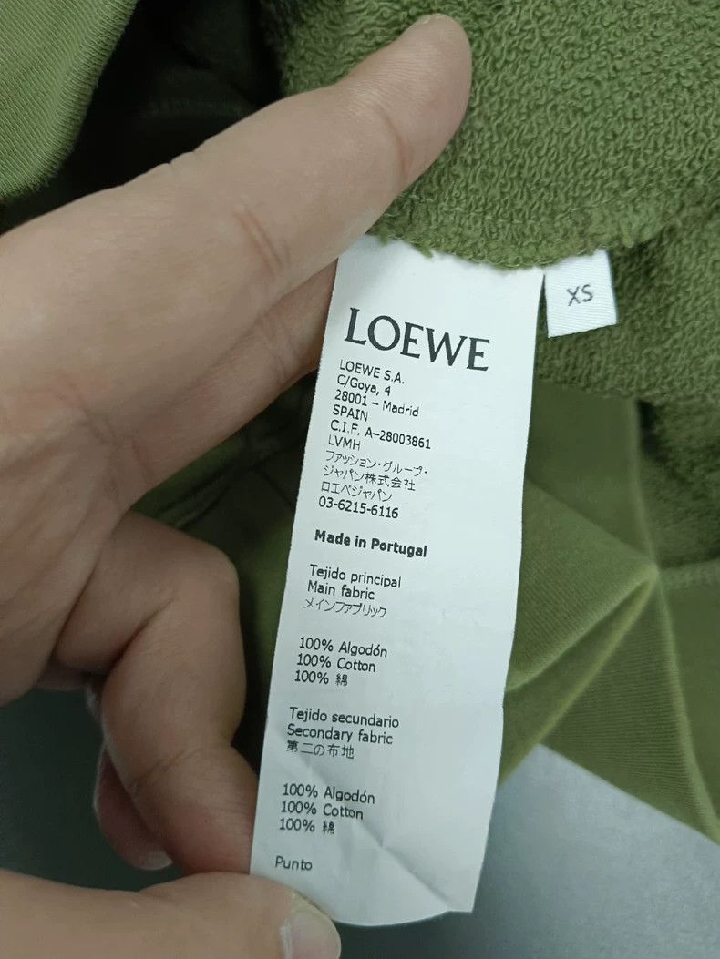 Loewe LOEWE Classic logo round neck sweater green Size XS / US 0-2 / IT 36-38 - 5 Thumbnail