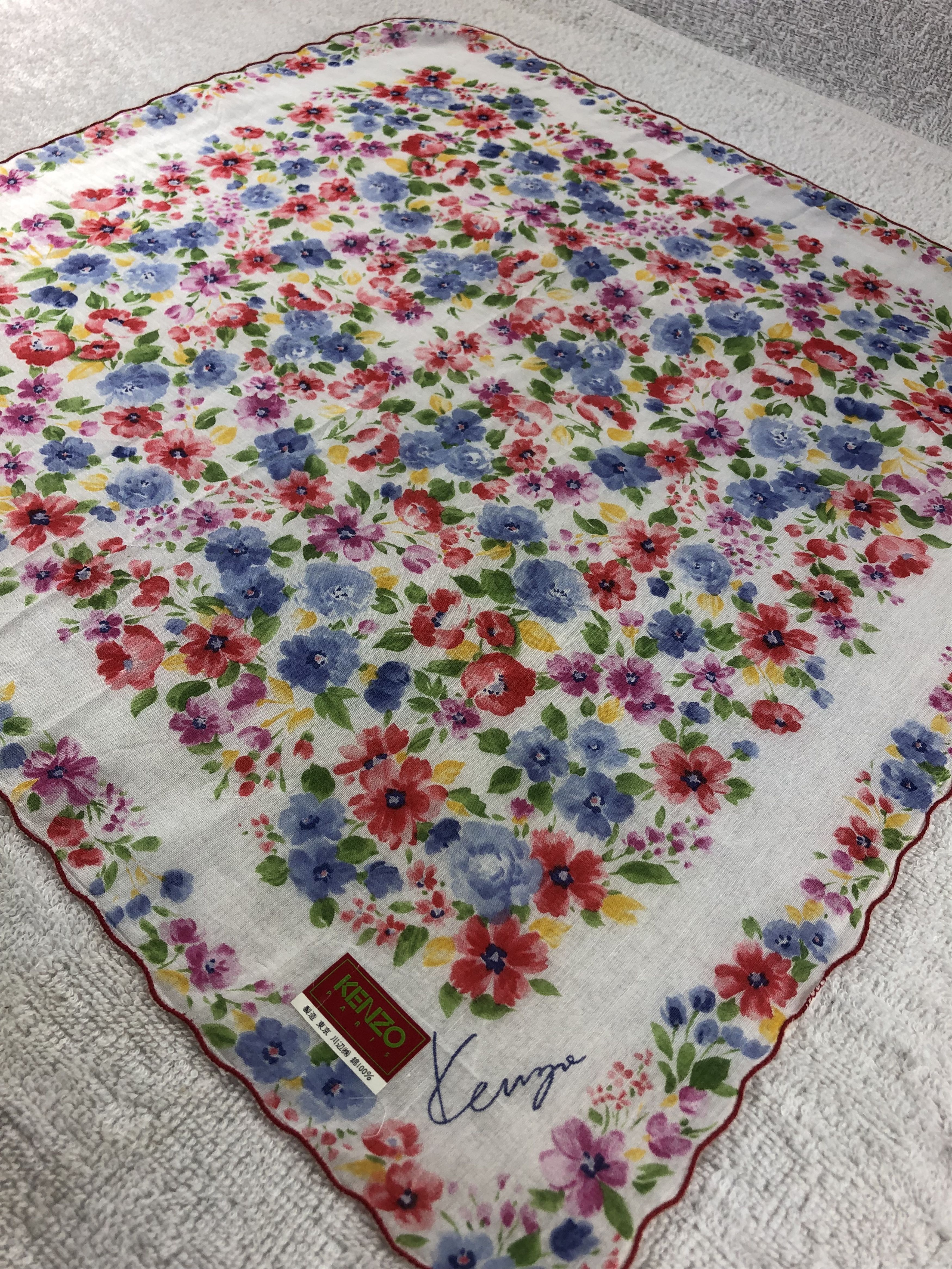 Kenzo × Vintage Kenzo Handkerchief / Bandana / Neckerchief Size ONE SIZE - 4 Thumbnail