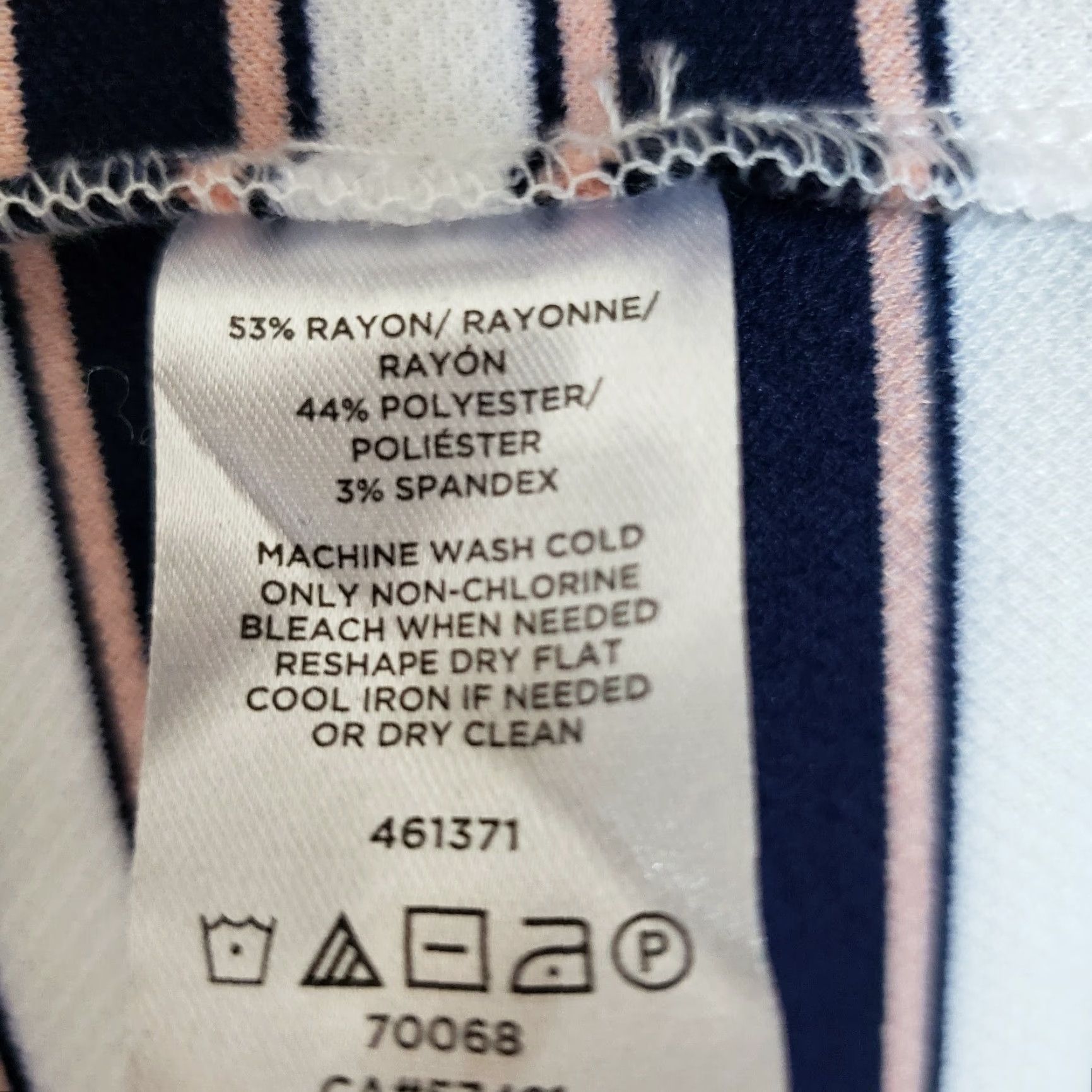 Ann Taylor Ann Taylor Dress Womens Sz 8 Pink Blue Striped Sleeveless Rayon Blend Size M / US 6-8 / IT 42-44 - 5 Thumbnail