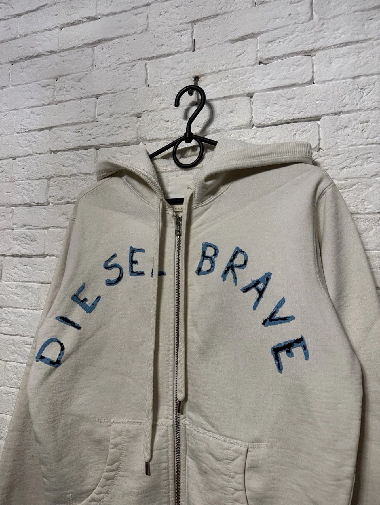 Diesel Diesel Huge Graphic Logo Full Zip Hoodie Diesel Brave Sz M Size US M / EU 48-50 / 2 - 2 Thumbnail