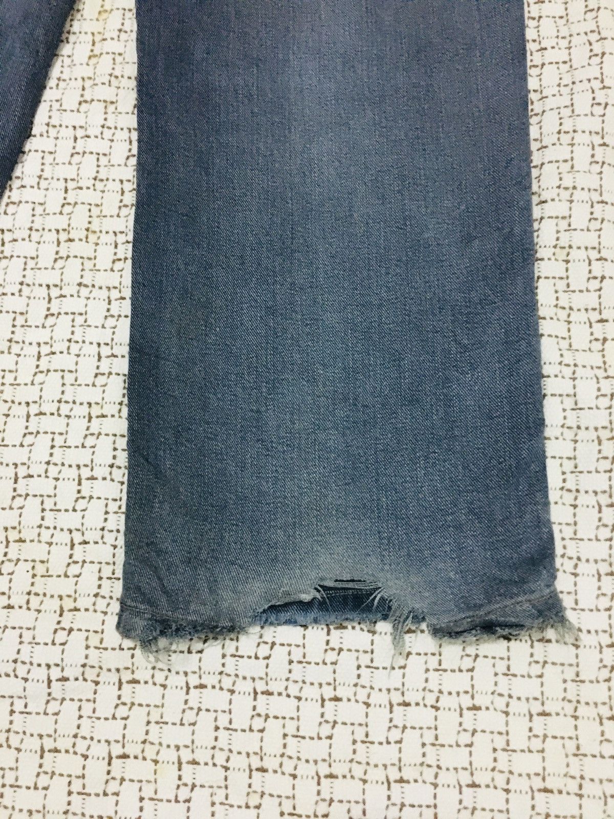 Japanese Brand Brappers Soft Denim Distressed Jeans (17) Size US 27 - 11 Thumbnail