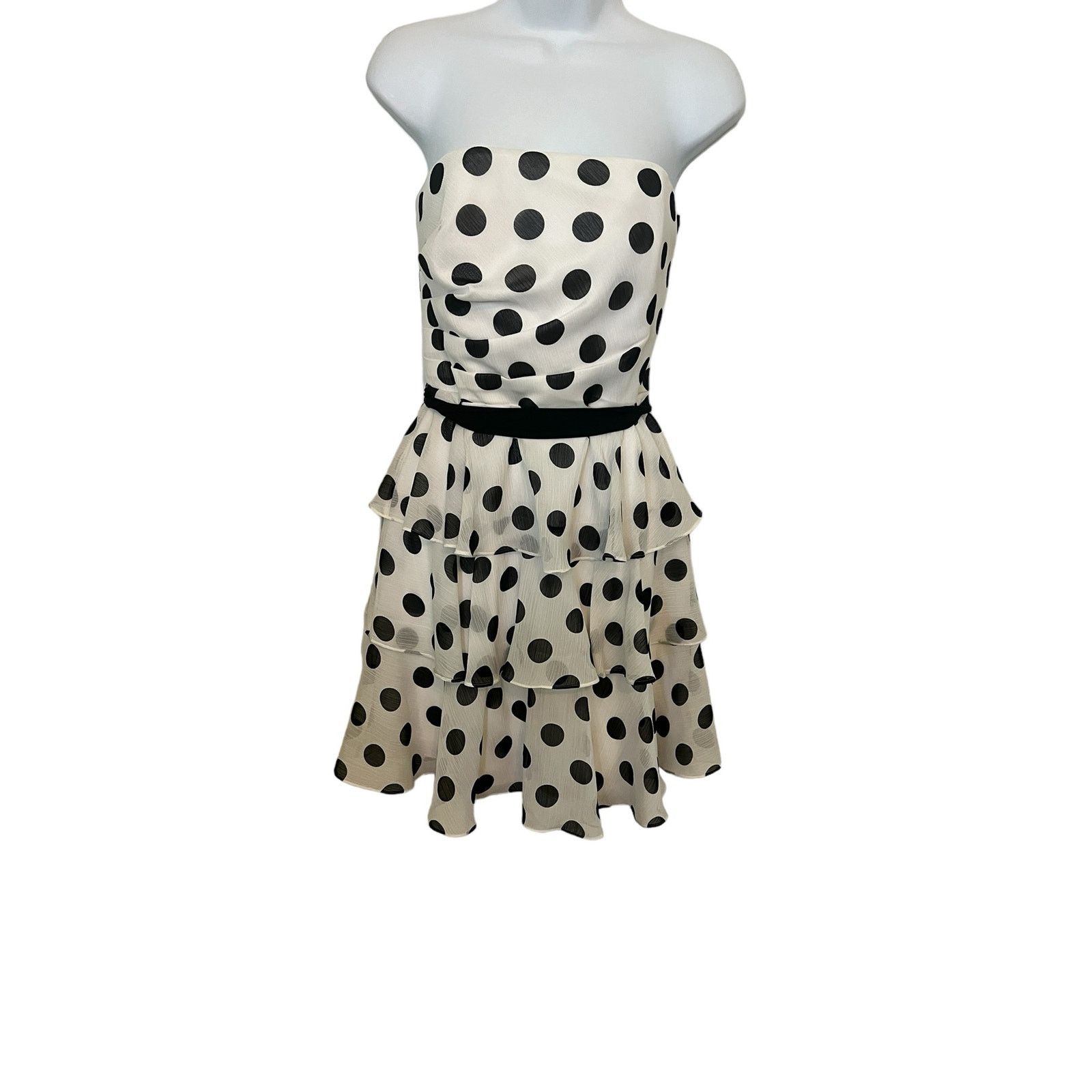 White House Black Market White House Black Market White/Black Party Strapless Dress 4 Size S / US 4 / IT 40 - 1 Thumbnail
