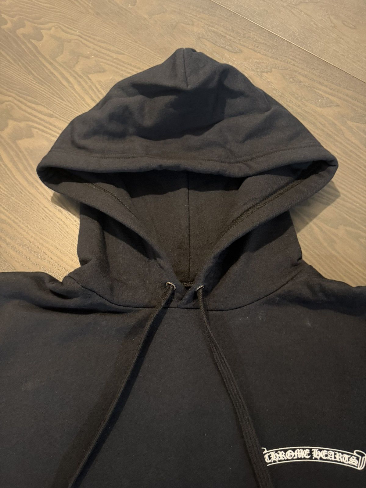Chrome Hearts Chrome Hearts Scroll Logo Hoodie Black / White Size US M / EU 48-50 / 2 - 7 Thumbnail