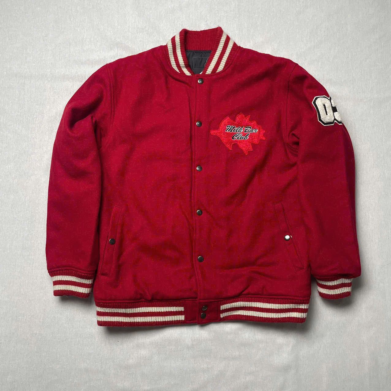 Japanese Brand Milk bar varsity jacket Size US L / EU 52-54 / 3 - 1 Thumbnail