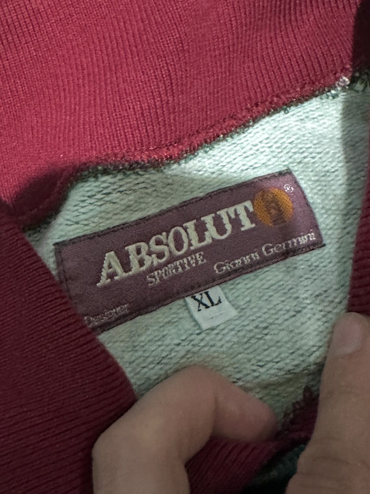 Japanese Brand × Vintage Vintage Faded Absolut Polo Sweatshirt Archive Made in Italy Size US XL / EU 56 / 4 - 7 Thumbnail