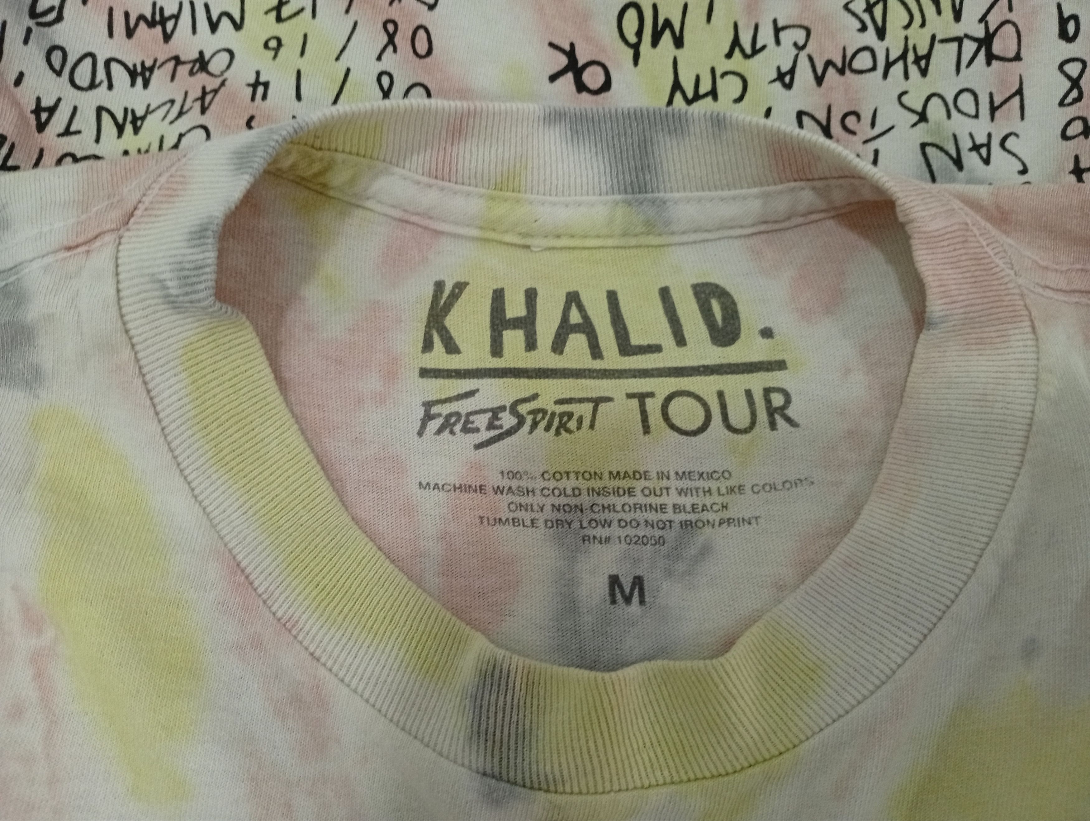 Rap Tees 🔥🔥Khalid Free Spirit 2019 Tour Tye Dye LS T-Shirt Size US M / EU 48-50 / 2 - 24 Thumbnail