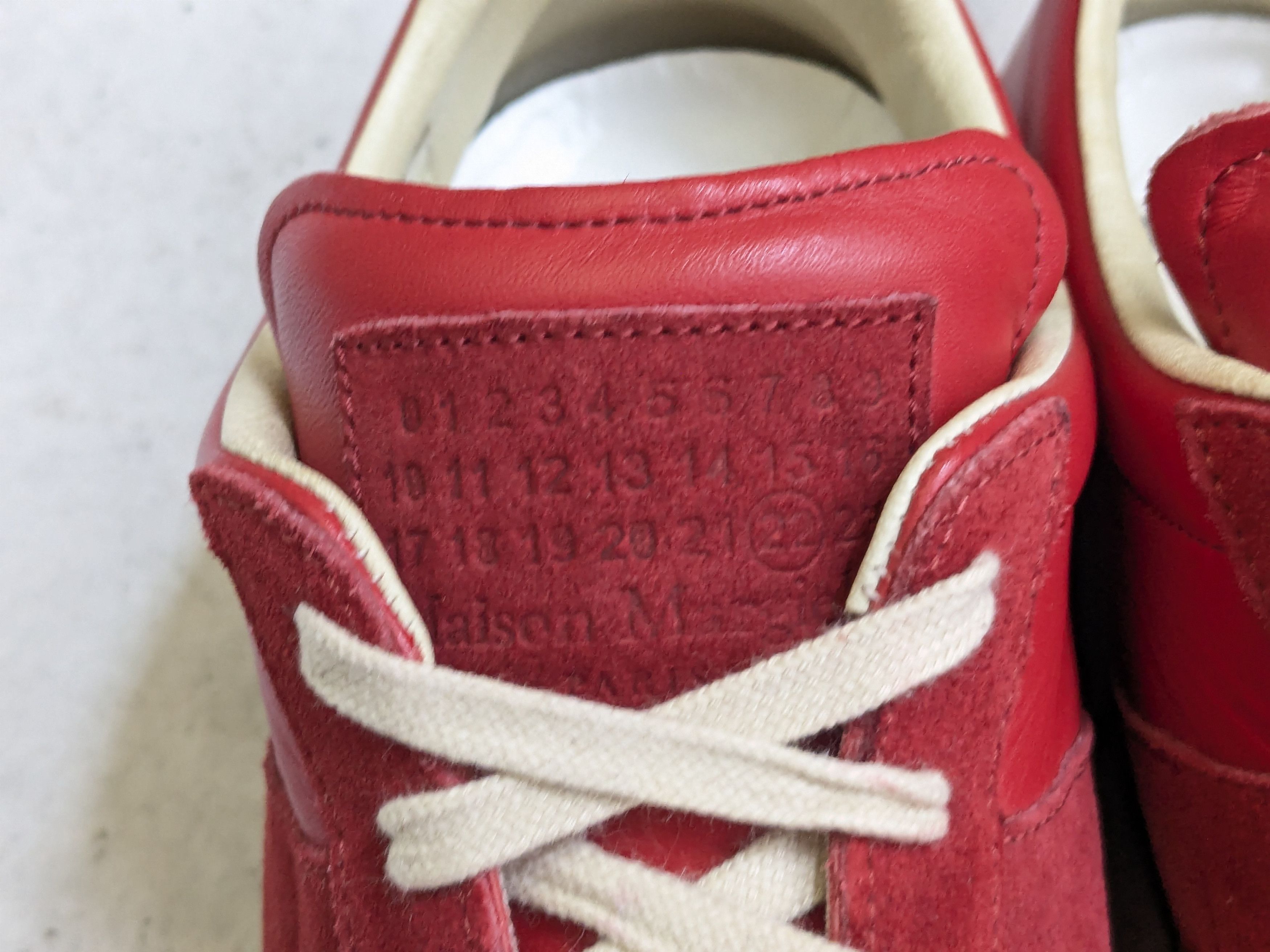 Maison Margiela Maison Margiela Replica GAT Red 12 45 Low Tops Gum Size US 12 / EU 45 - 6 Thumbnail