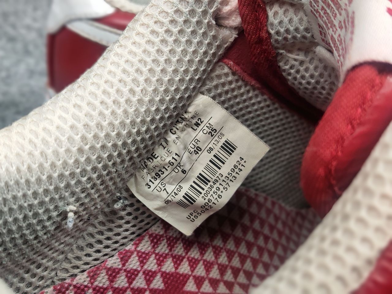 Nike Vintage Nike Air Force Slam Jam Varsity red Supreme sneakers Size US 7 / EU 40 - 24 Thumbnail