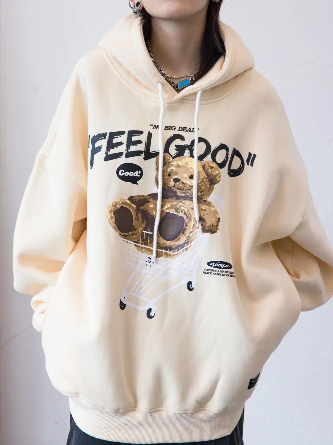 Japanese Brand × Other Streetwear Cartoon Style Teddy Bear Sweatshirt Hoodie Size US L / EU 52-54 / 3 - 3 Thumbnail