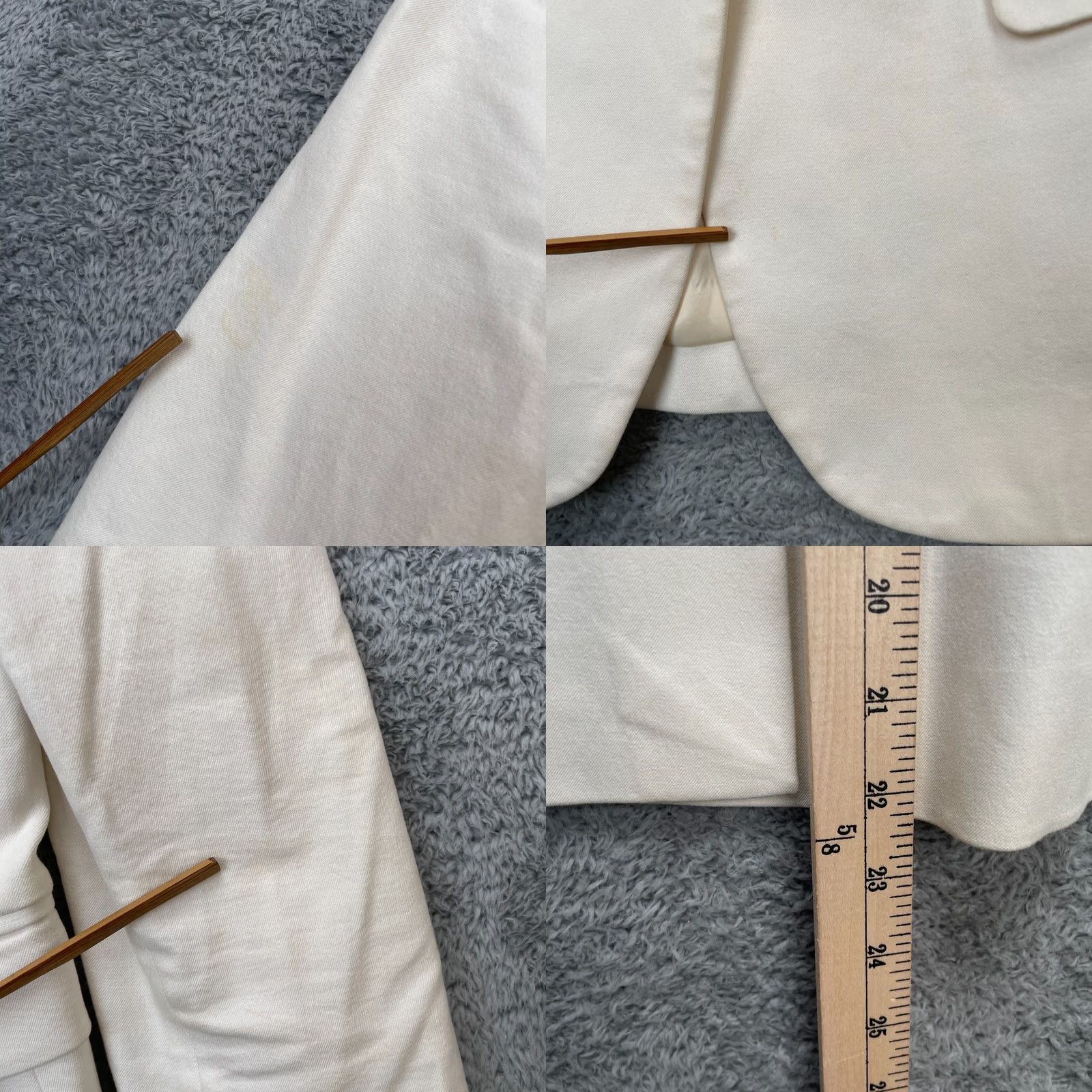 J.Crew J.CREW Blazer Jacket Womens 2 Beige Alexandra Short Notch Lapel Lined Cotton Stretch Formal Tailored Size XS / US 0-2 / IT 36-38 - 8 Thumbnail
