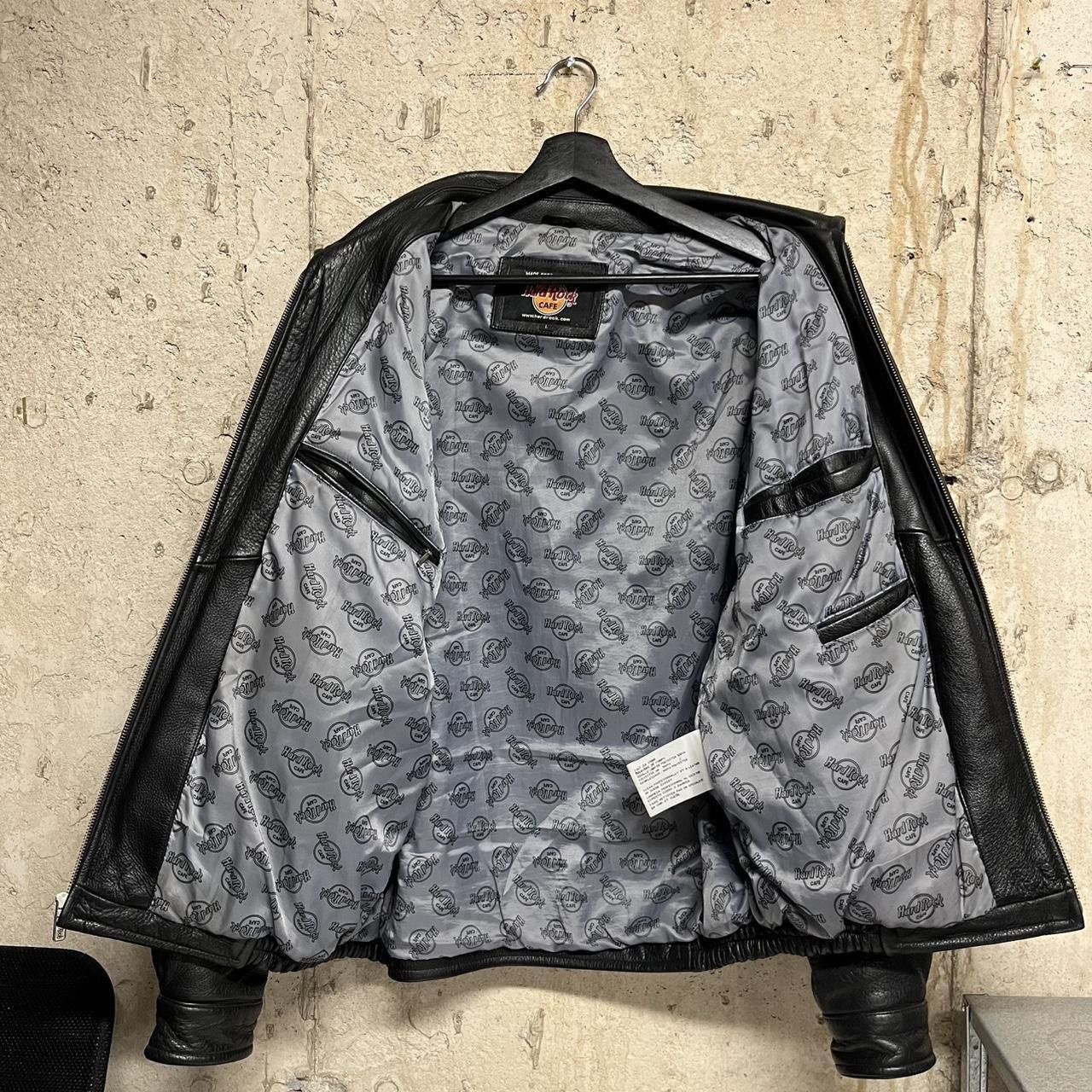 Hard Rock Cafe Vintage Hard Rock Cafe Heavy Leather Jacket Size US L / EU 52-54 / 3 - 6 Thumbnail