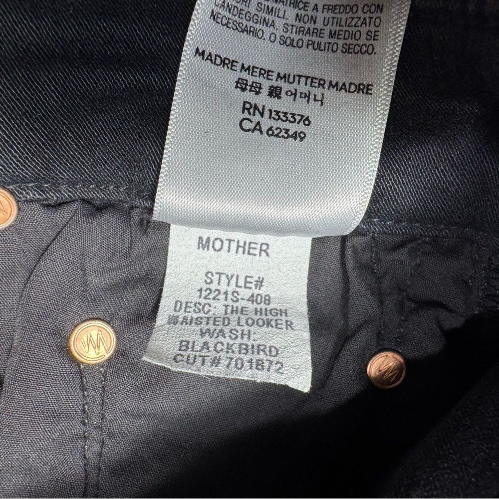 MOTHER MOTHER The Looker High Waisted Blackbird Jeans Size 28 Size 28" / US 6 / IT 42 - 7 Thumbnail