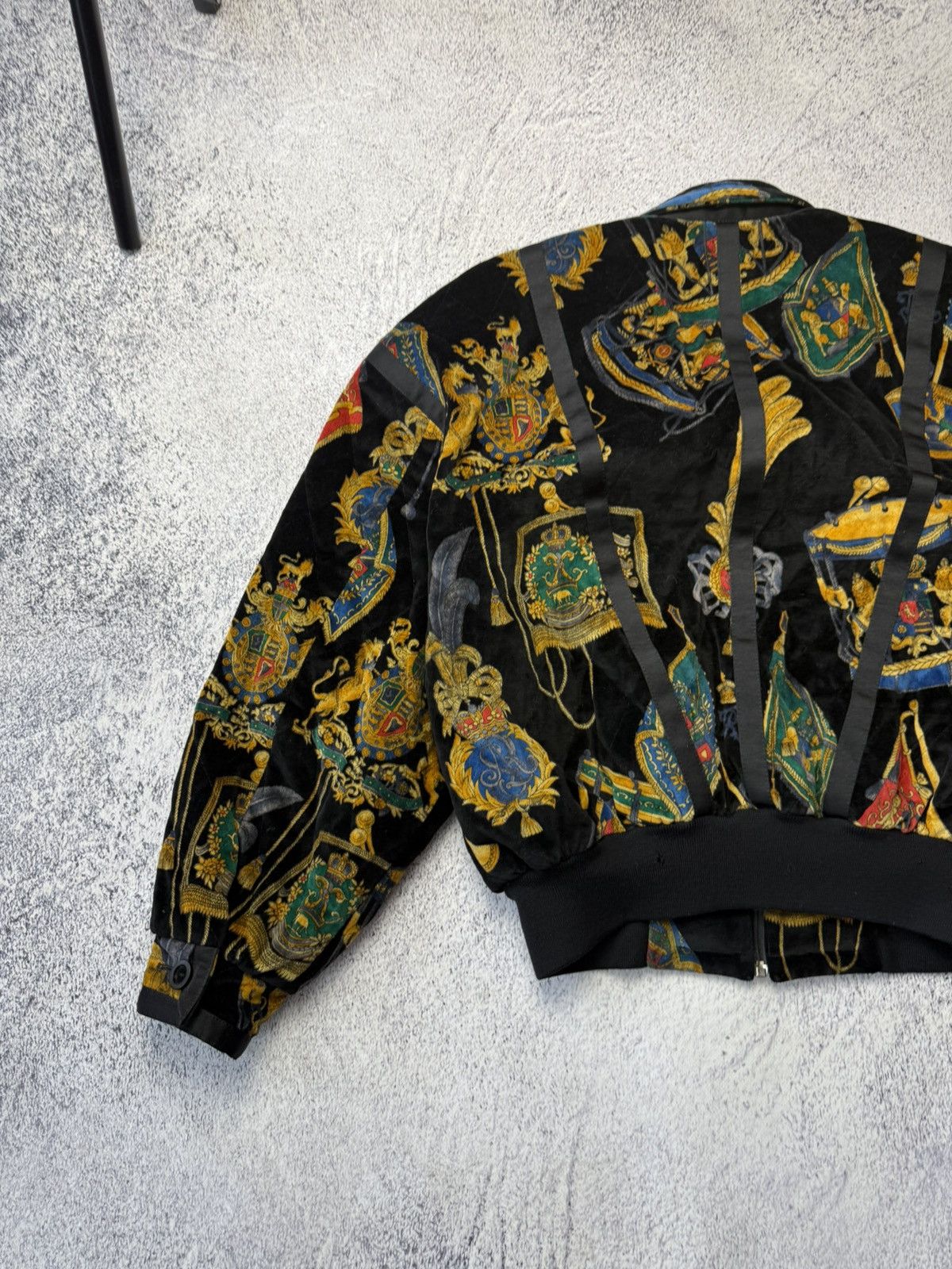 Escada Escada by Margaretha Ley 1980's Multi Printed Velvet Jacket Size XS / US 0-2 / IT 36-38 - 20 Thumbnail