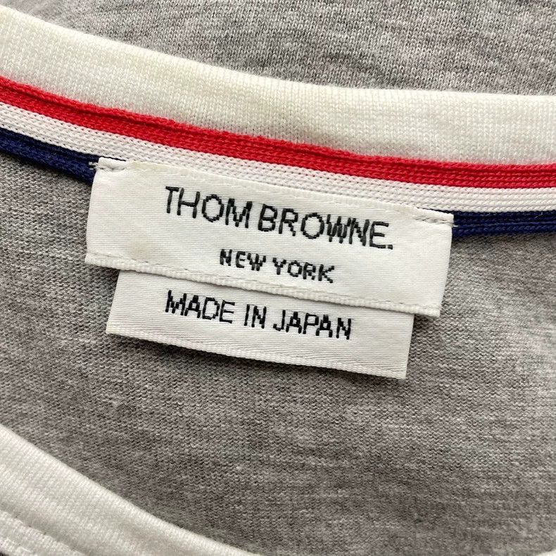 Thom Browne Thom Browne Gray striped short sleeves Size US XL / EU 56 / 4 - 5 Thumbnail