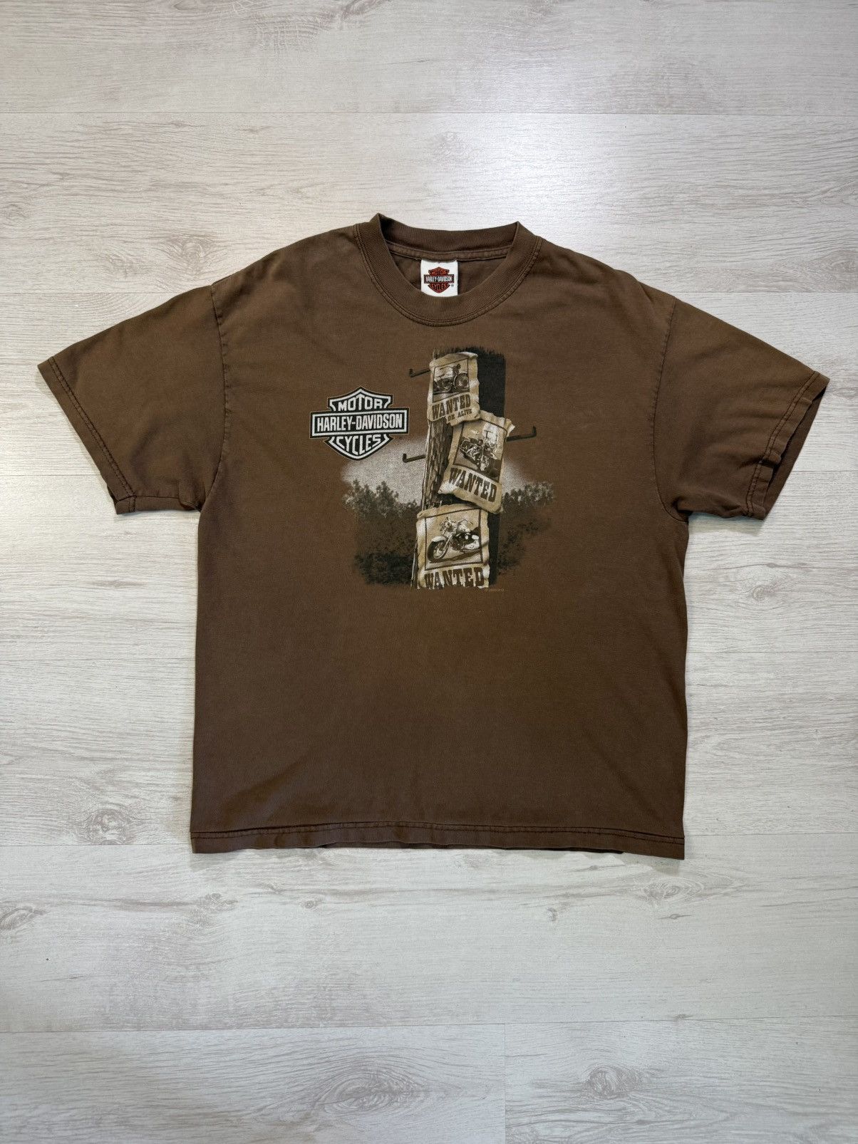 Harley Davidson 2006 Harley Davidson Wanted Poster Greenville NC Cropped Tee Size US L / EU 52-54 / 3 - 1 Thumbnail