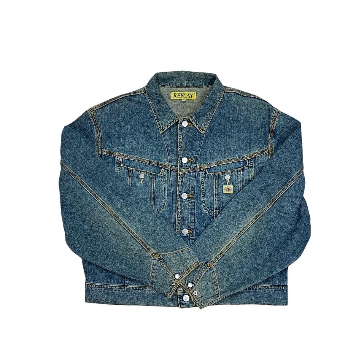 Replay Vintage Replay Italy Denim Trucker Jacket Size US L / EU 52-54 / 3 - 4 Thumbnail