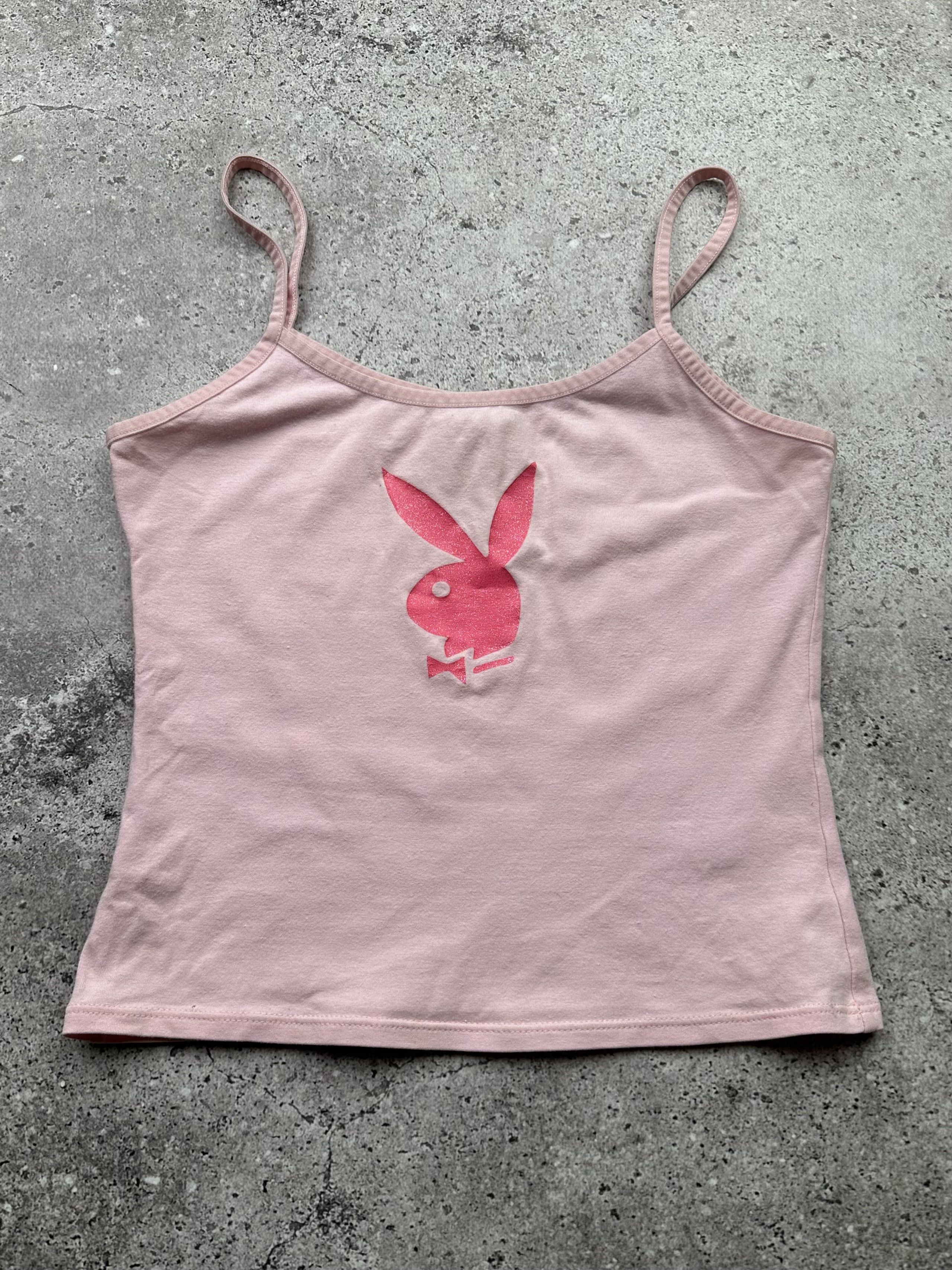 image of Avant Garde x Made In USA Playboy Vintage Made In Usa Tank Top in Pink, Women's (Size XS)