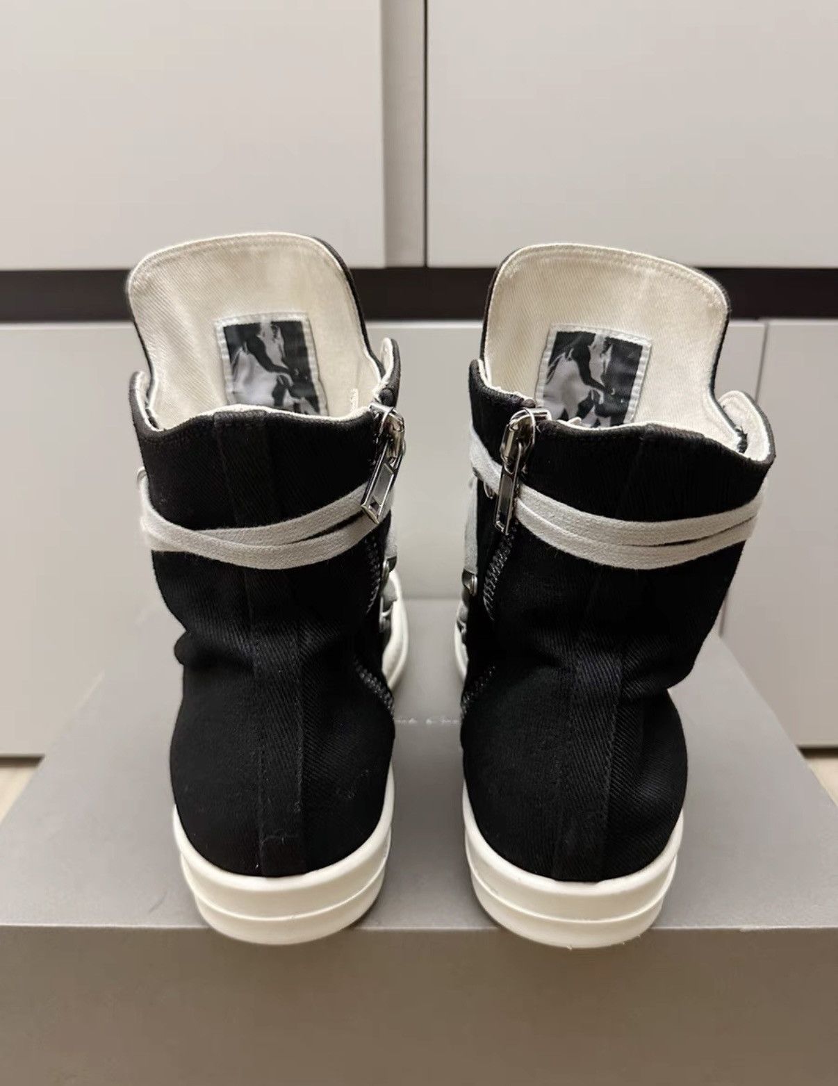 Rick Owens Rick Owens DRKSHDW High-Top Canvas Multi-Lace Size US 7 / EU 40 - 6 Thumbnail