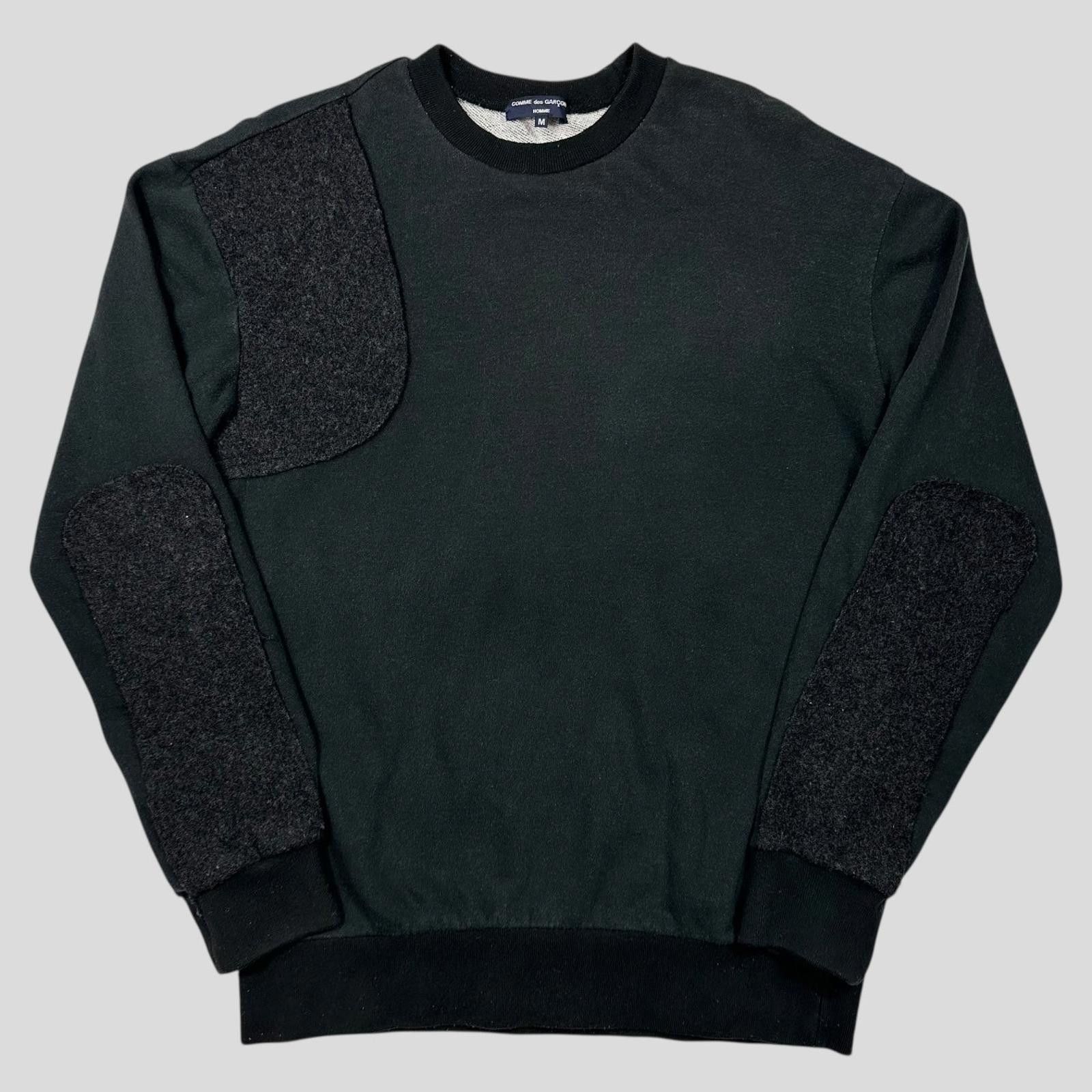 Comme des Garcons Comme Des Garçons Homme 2007 Wool Panelled Sweatshirt - M/L Size US M / EU 48-50 / 2 - 1 Thumbnail
