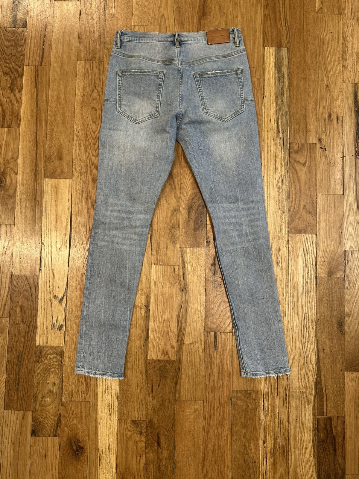 Purple Brand Purple Brand Knee Hole Blue Denim Jeans Size 31 Size US 31 - 2 Thumbnail