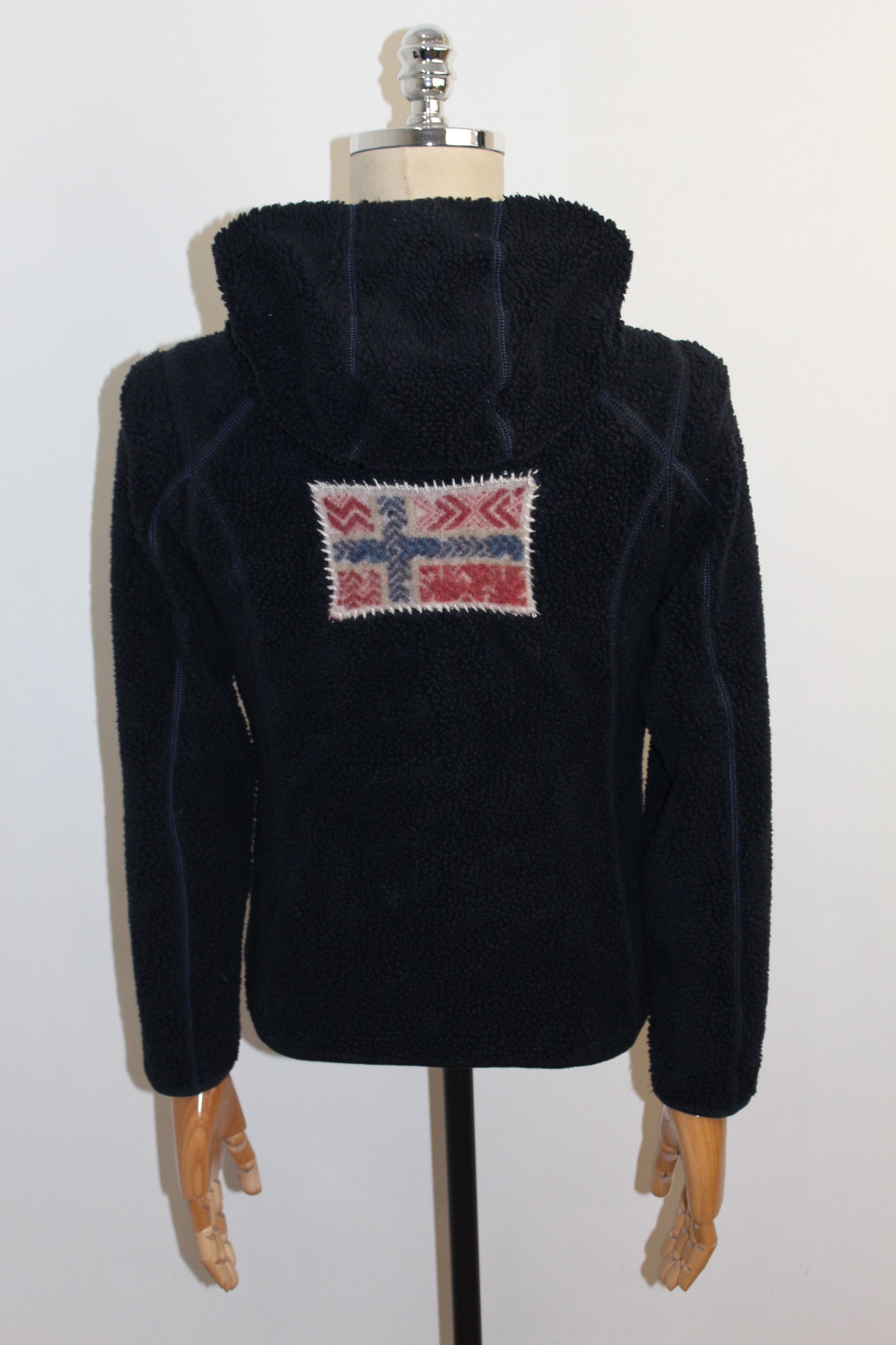 Napapijri Women's NAPPAPIJRI Teddy Sherpa Zip Blue Hoodie Size S / US 4 / IT 40 - 5 Thumbnail