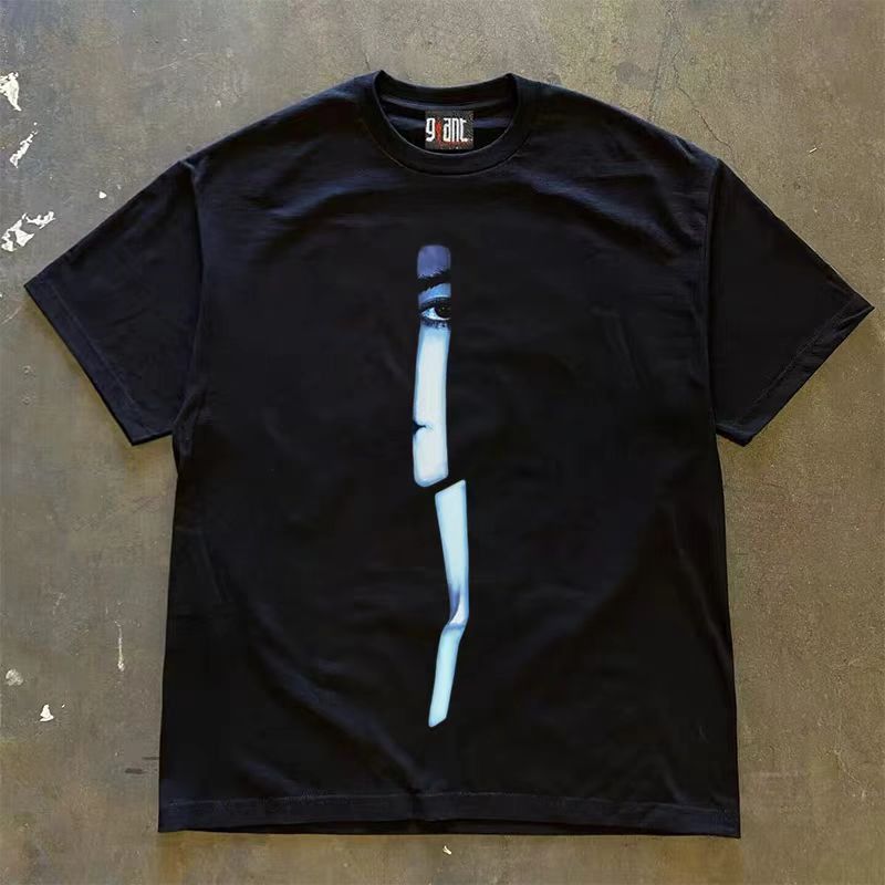 Japanese Brand Black Loose Darkness Observed Short Sleeve Tee Size US M / EU 48-50 / 2 - 1 Thumbnail