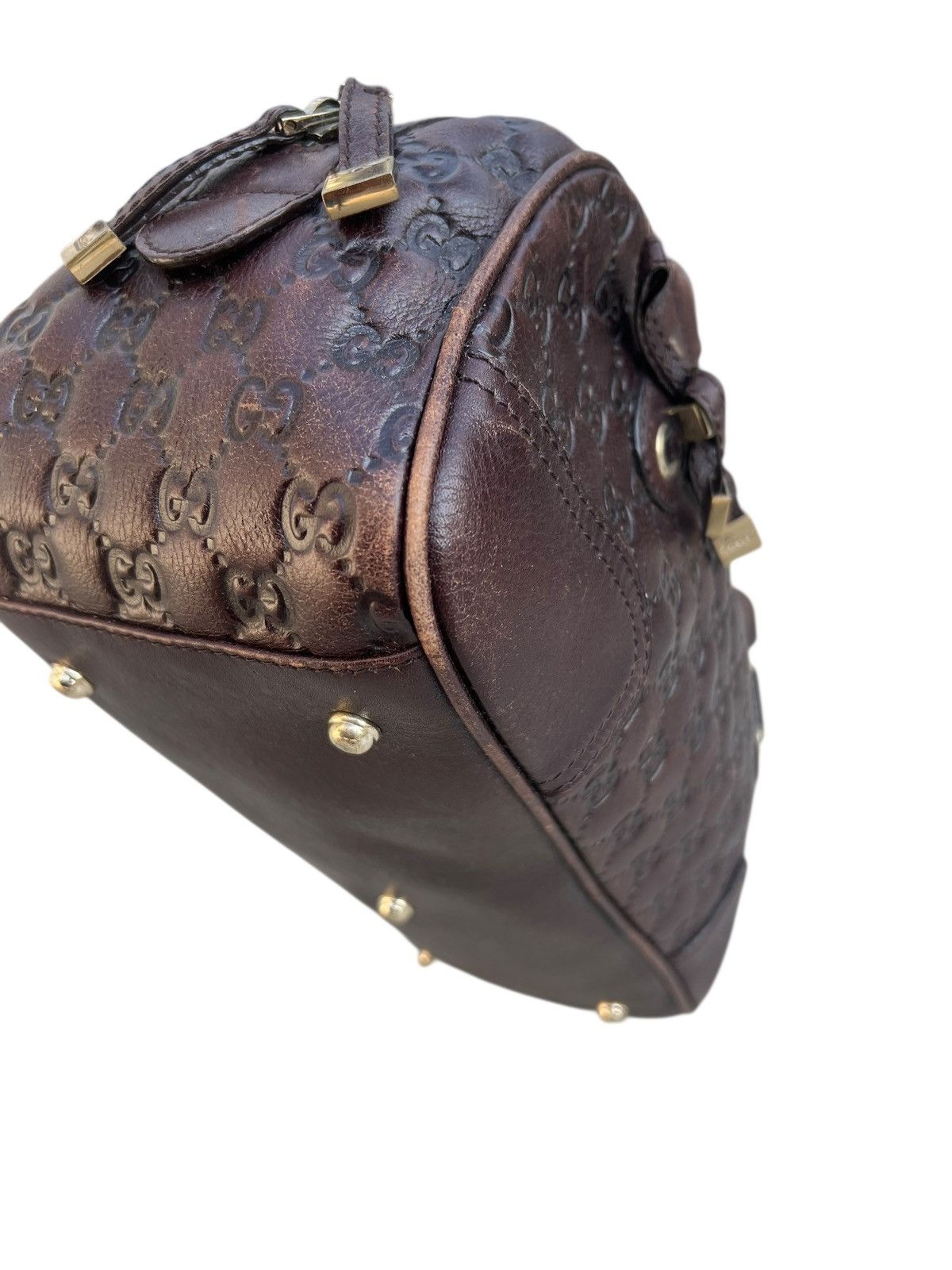 Gucci Gucci Guccissima Princy Fade Patina Leather Boston Bag Size ONE SIZE - 14 Thumbnail