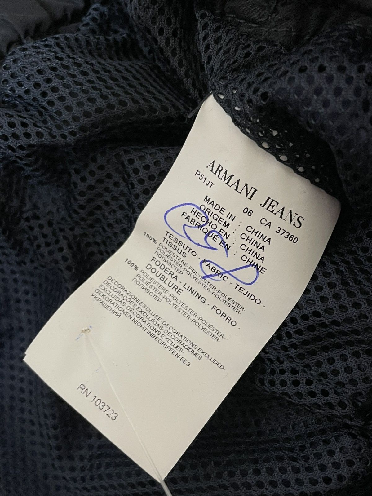 Armani ARMANI JEANS All Over Logo Print Swim Shorts Size US 32 / EU 48 - 10 Thumbnail