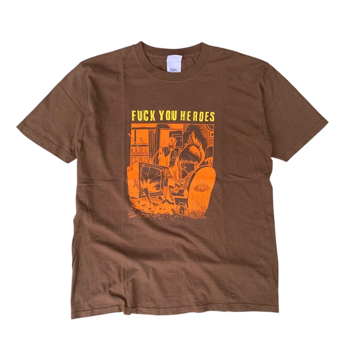 Band Tees × Vintage Fuck Your Heroes Japan Thrash Core Band Size US L / EU 52-54 / 3 - 1 Thumbnail
