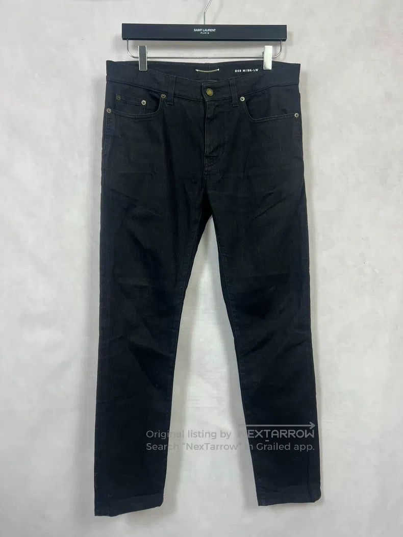 Saint Laurent Paris Saint Laurent Paris Black Basic Denim Pants Size US 32 / EU 48 - 1 Thumbnail