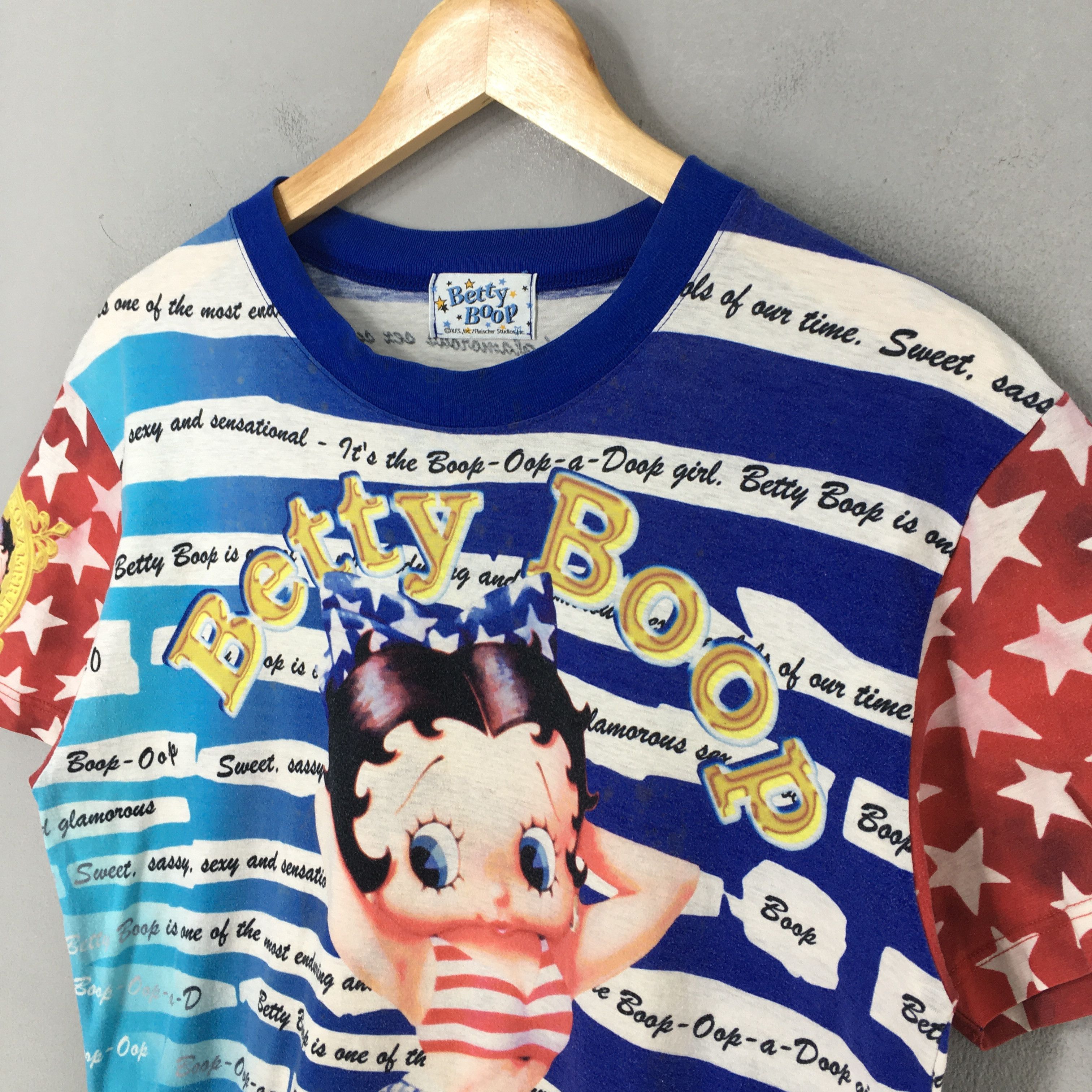 Cartoon Network × Vintage Vintage Betty Boop Sexy Women Blue T shirt Small Size US S / EU 44-46 / 1 - 4 Thumbnail