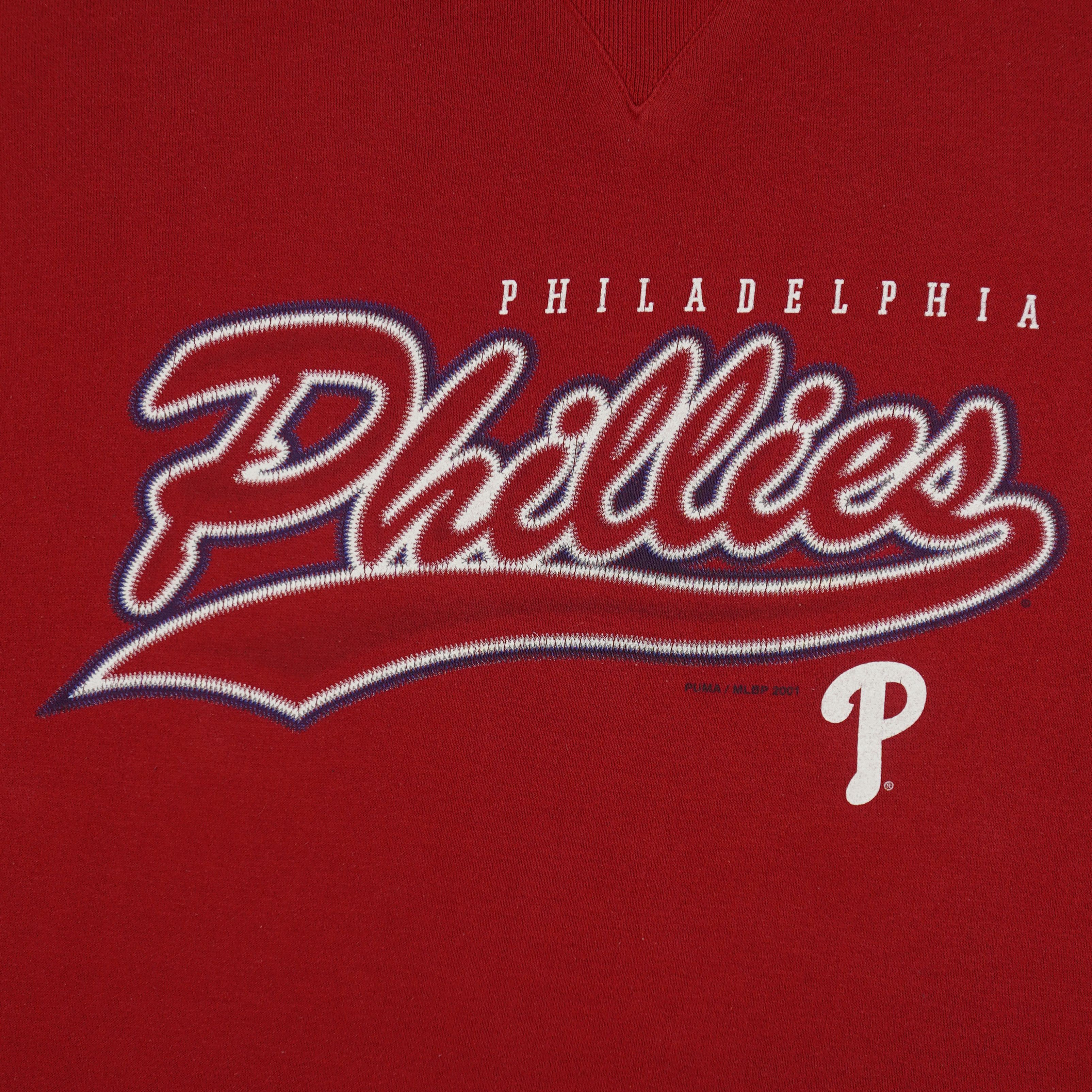 Puma MLB - Philadelphia Phillies Crew Neck Sweatshirt 2001 Size US M / EU 48-50 / 2 - 3 Thumbnail