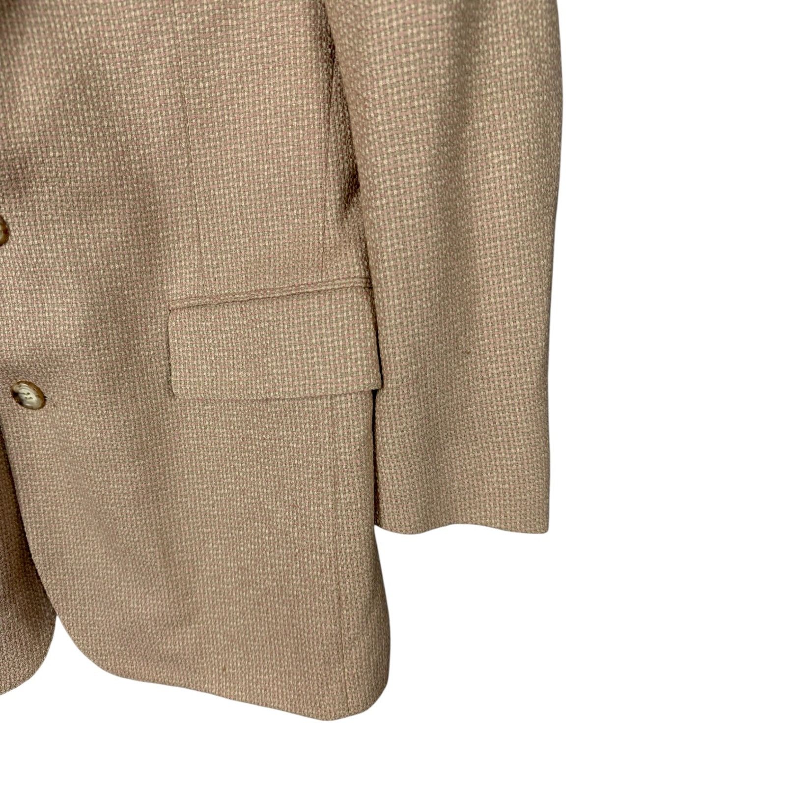 Polo Ralph Lauren Vintage 90s Polo University Club Mens 40R Wool Tweed Blazer Size 40R - 13 Thumbnail