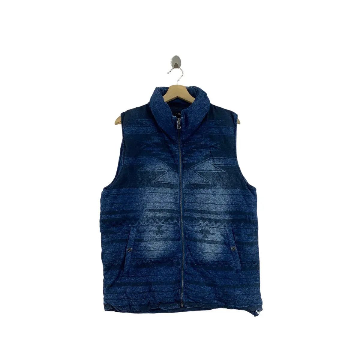In The Attic Vintage IN THE ATTIC Aztec Navajo Art Puffer Vest Jacket Size US XL / EU 56 / 4 - 2 Thumbnail