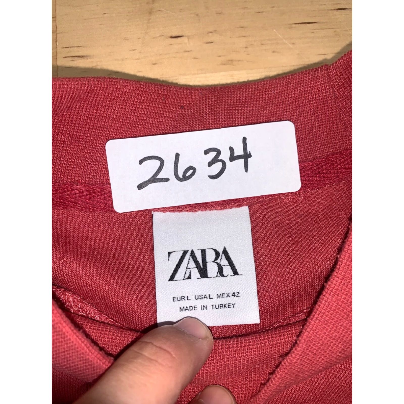 Zara Zara Womens Pink Pullover Sweater L Regular Size Peach/Pink Solid Pattern Vintage? (No, not vintage) Size L / US 10 / IT 46 - 3 Thumbnail