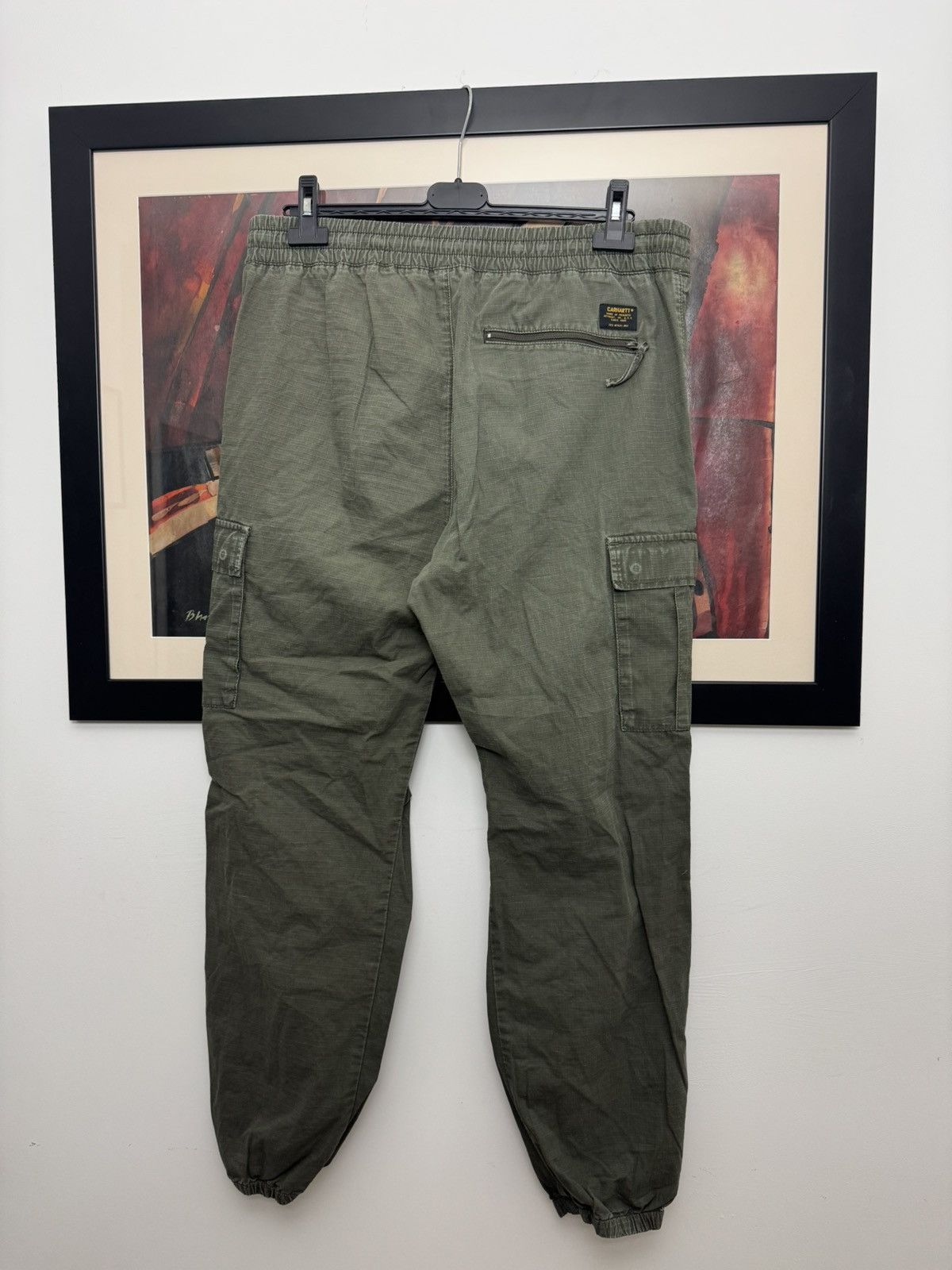 Carhartt Carhartt Jogger Washed Pants Olive Green Workwear Cargo Hype Size US 31 - 2 Thumbnail