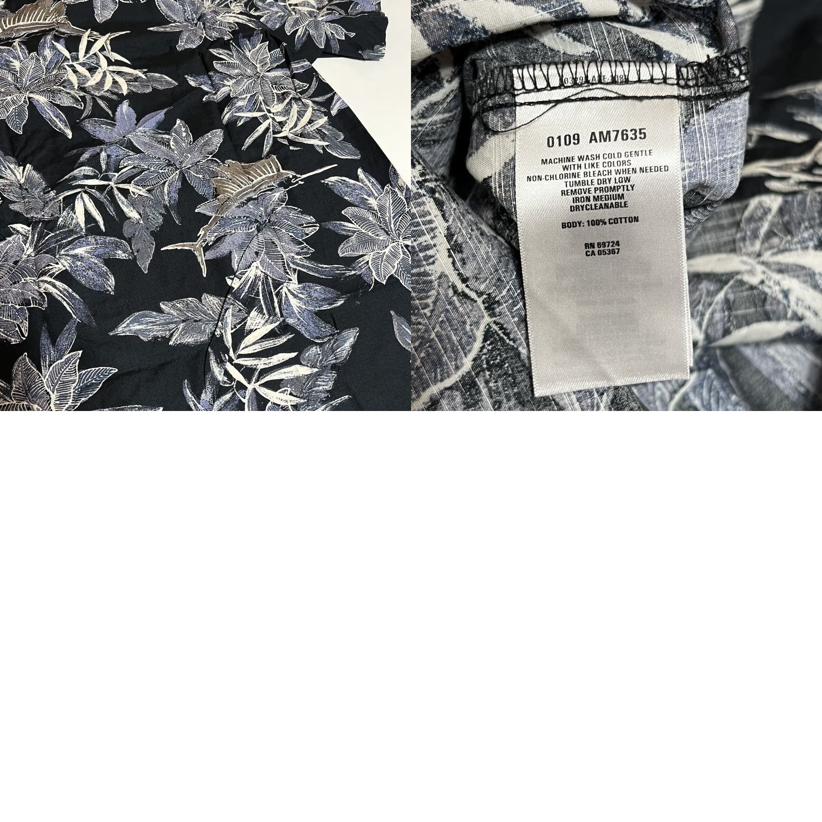Gloverall Columbia Shirt Mens M Button Up Floral Fish Print Casual Size US M / EU 48-50 / 2 - 8 Thumbnail