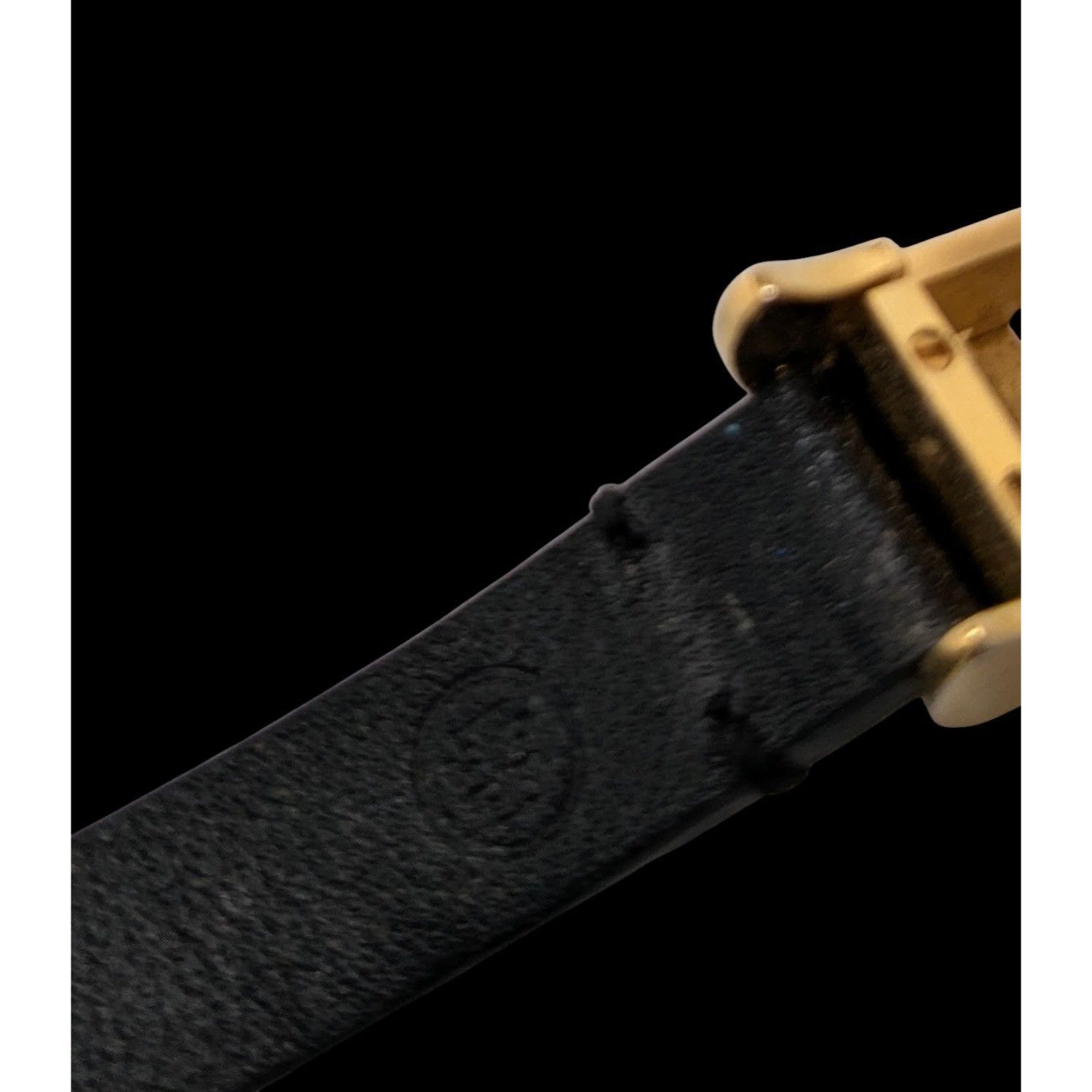 Tory Burch Tory Burch Gold Tone & Black Leather Fitbit Holder Wrap Brac Size ONE SIZE - 3 Thumbnail