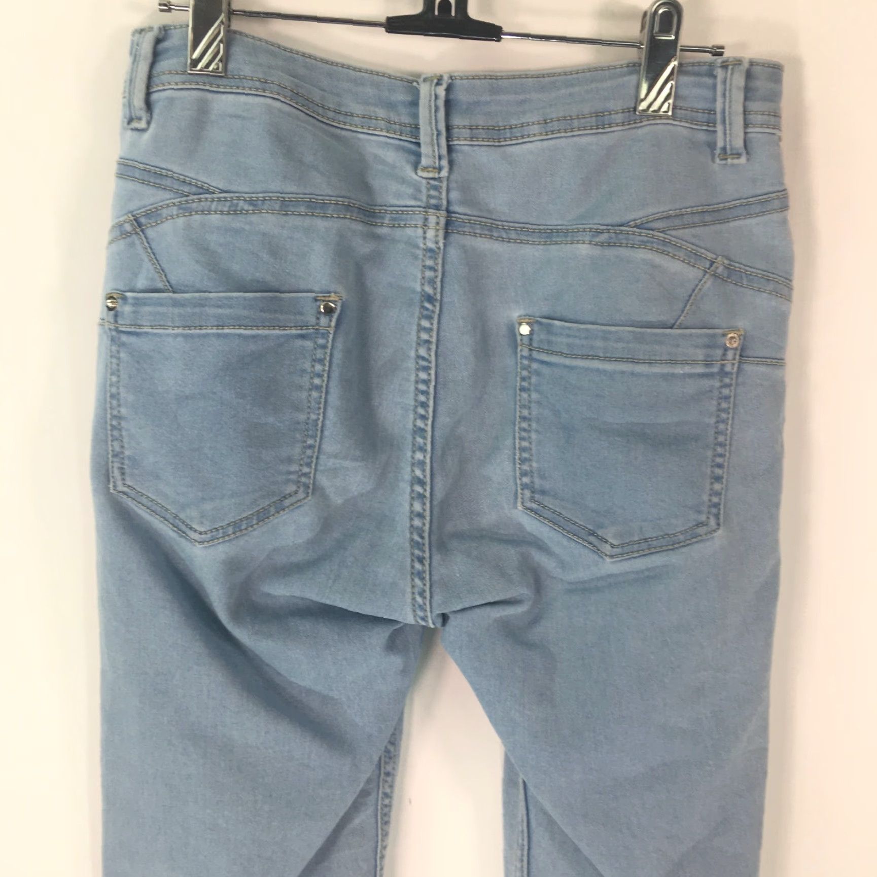 Denime DJ & Casual Jeans Womens Skinny Blue Denim Size 28 Stretch Zipper Closure Regular Rise 30 Inseam Size 28" / US 6 / IT 42 - 6 Thumbnail