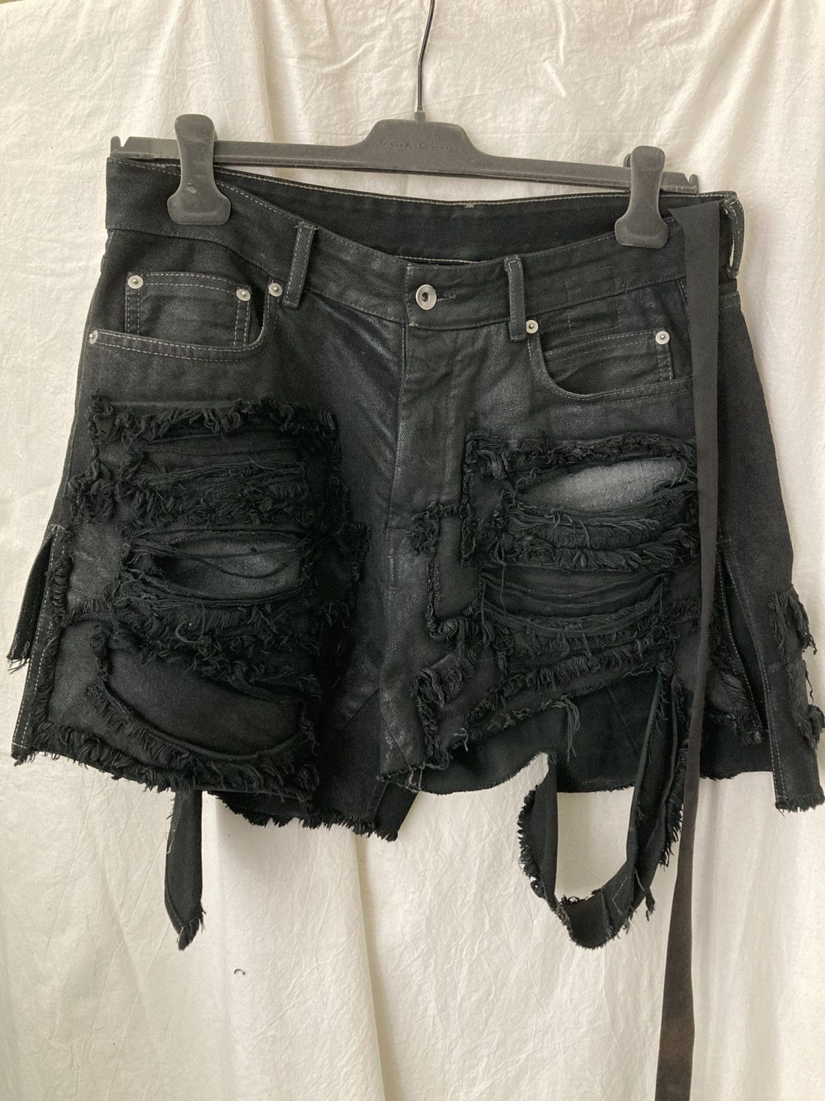 Rick Owens Drkshdw RICK OWENS / Trucker Cut Offs Denim Shorts Size US 31 - 2 Thumbnail