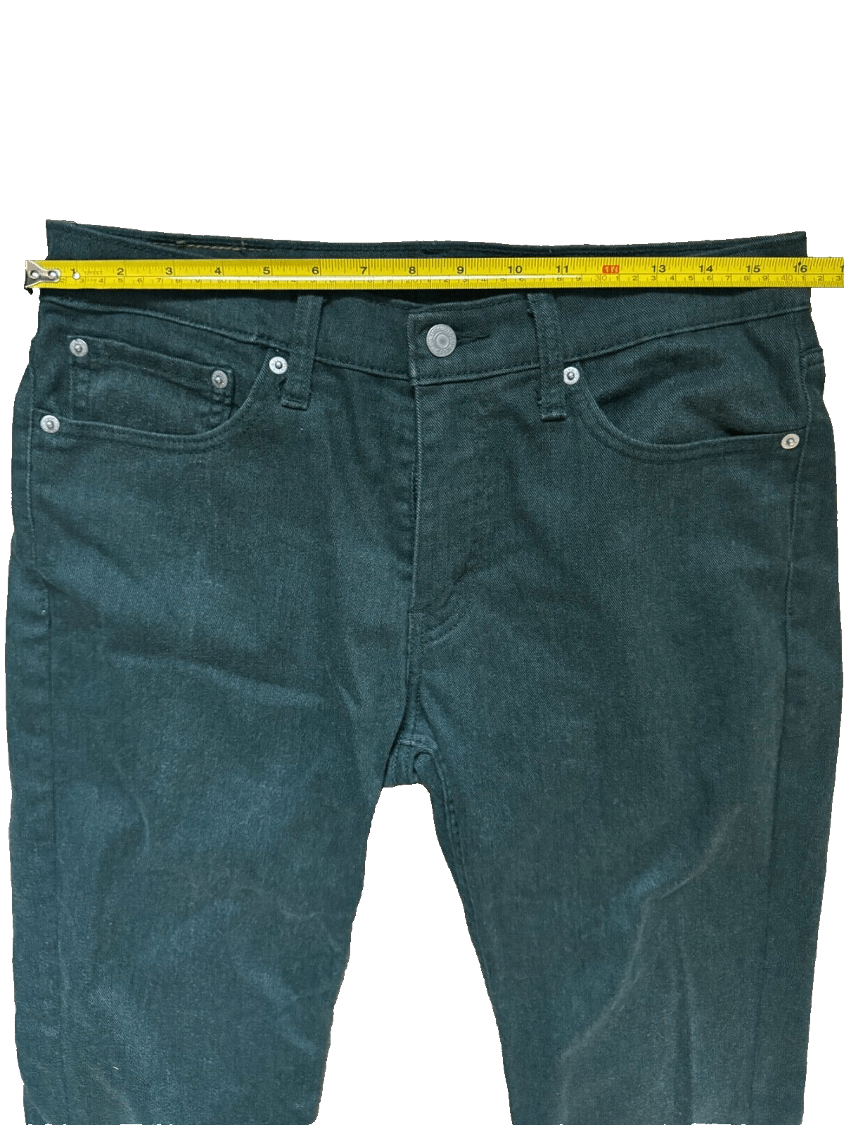 Levi's Levi's 511 Jeans Straight Leg Men's 31x32 Green Dark Stretch Size US 31 - 5 Thumbnail