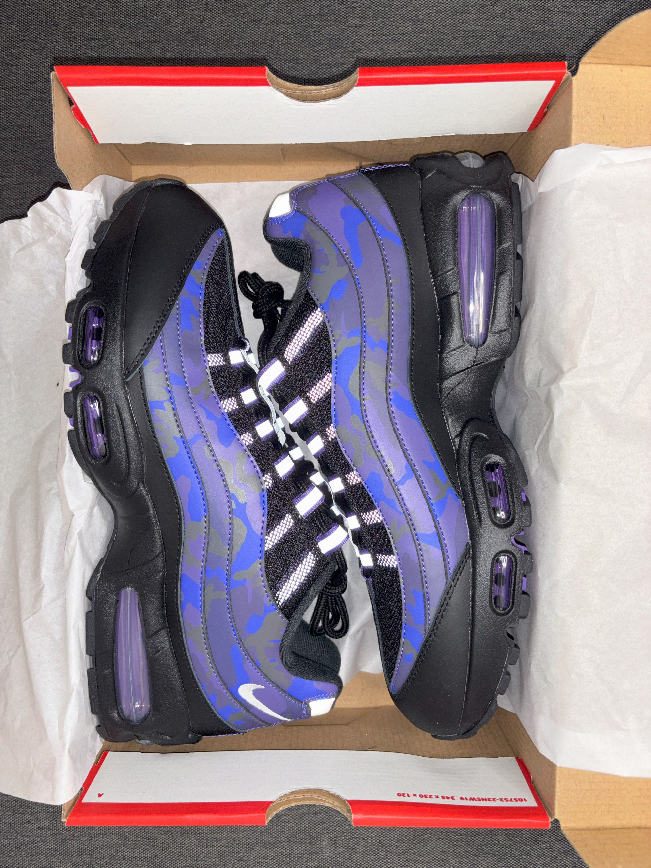 Nike Nike Air Max 95 OG Big Bubble Court Purple Camo HQ1973-500 Size US 12 / EU 45 - 4 Thumbnail