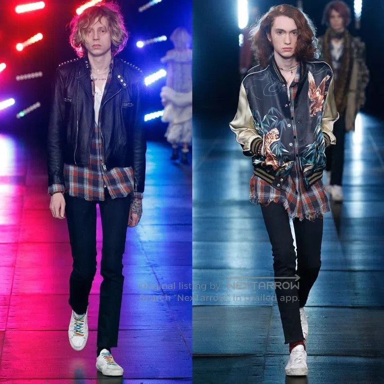 Saint Laurent Paris Saint Laurent Paris Scotch Pocket Multicolor Plaid Shirt Size US S / EU 44-46 / 1 - 7 Thumbnail